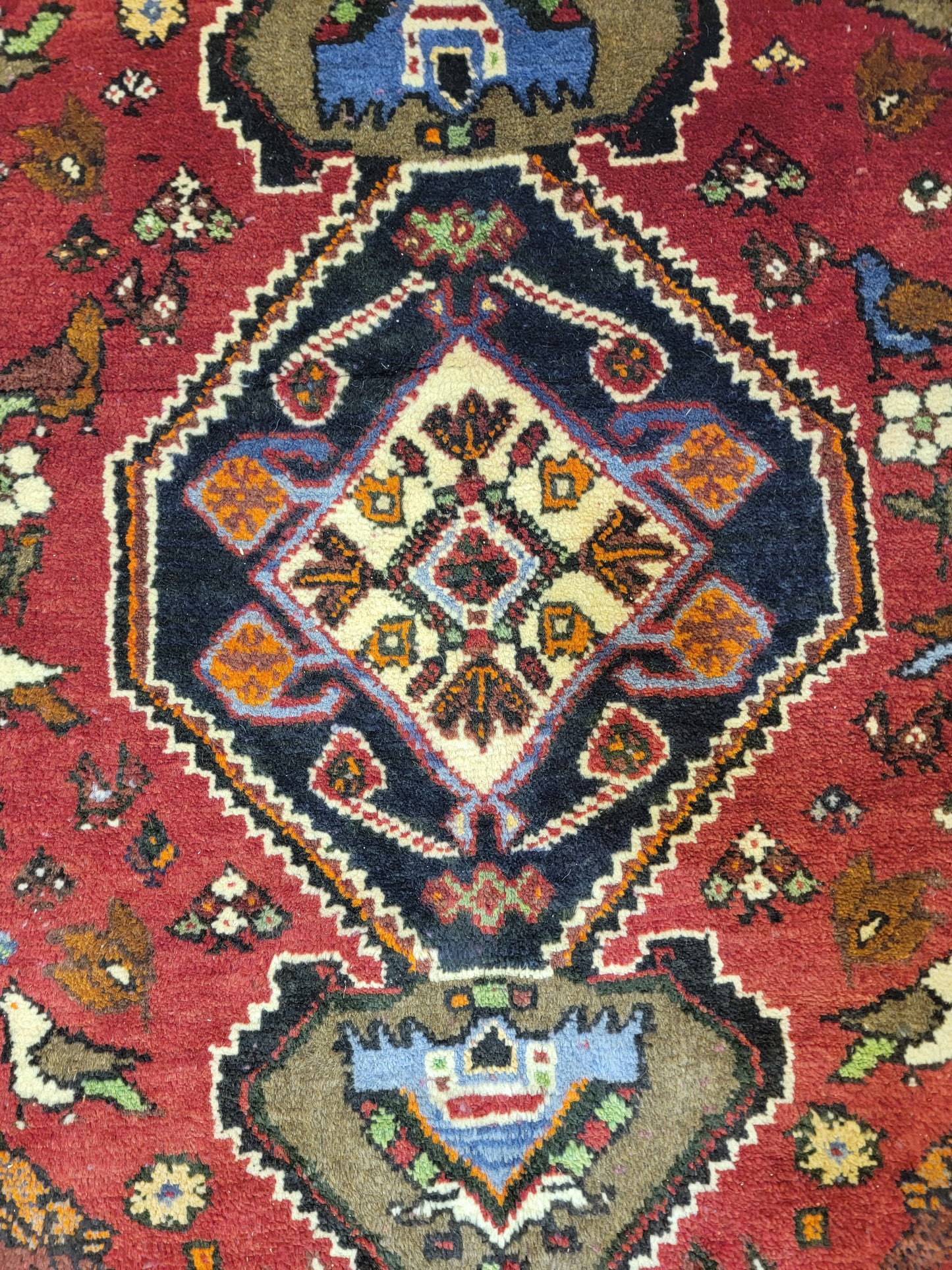 Hand-Knotted Wool Rug Shiraz 7'3" x 10'8"
