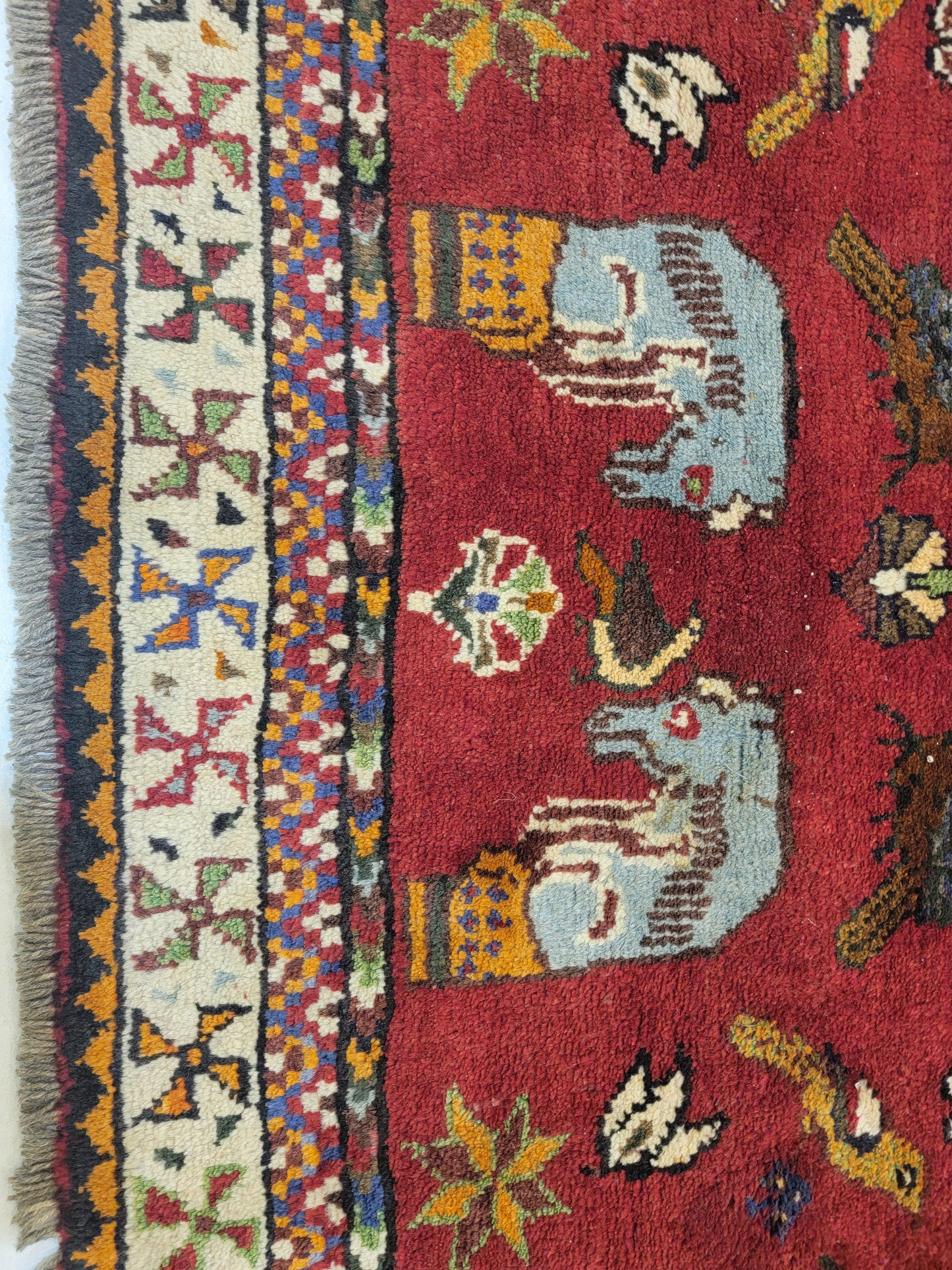 Hand-Knotted Wool Rug Shiraz 7'3" x 10'8"