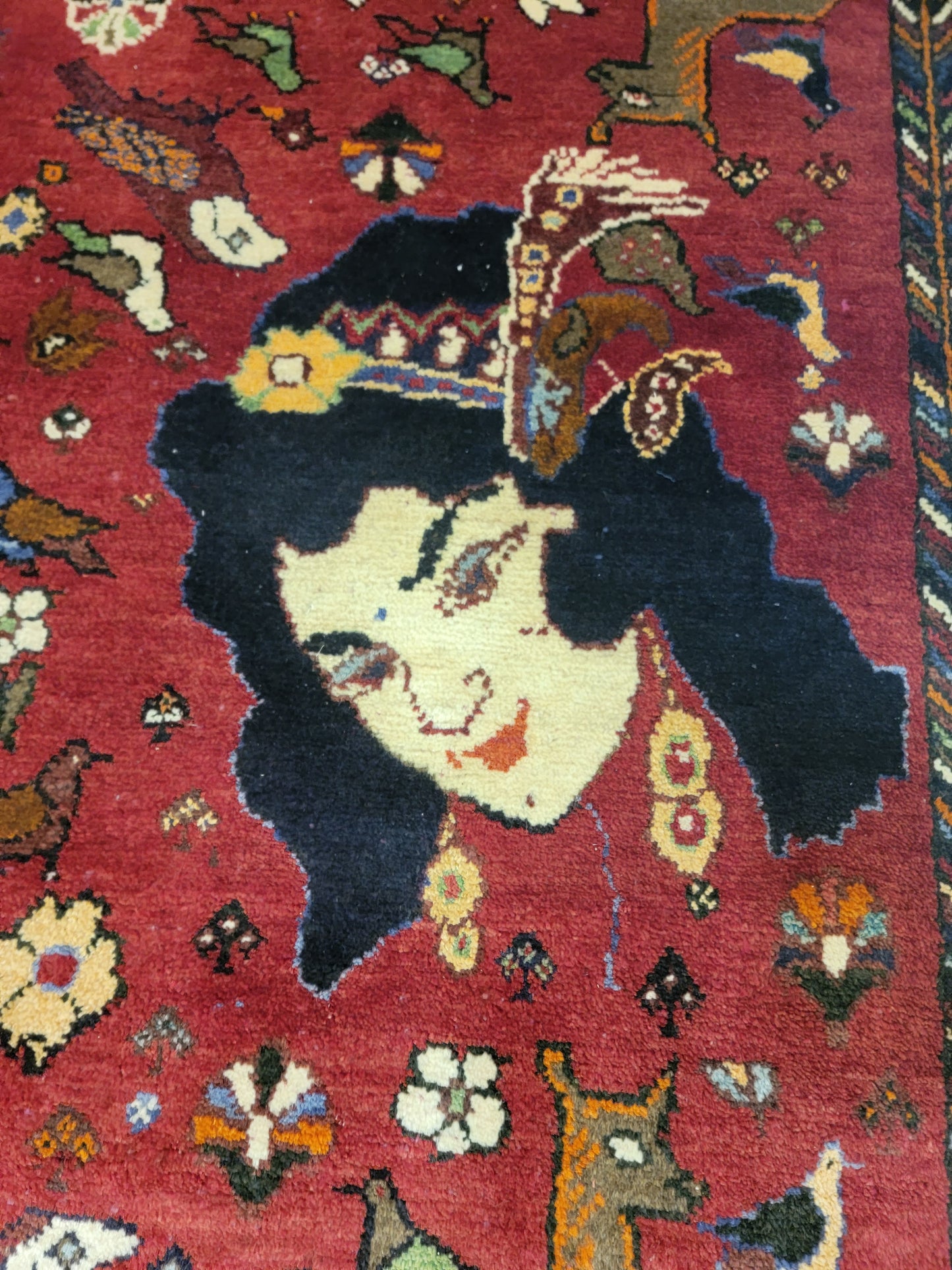Hand-Knotted Wool Rug Shiraz 7'3" x 10'8"