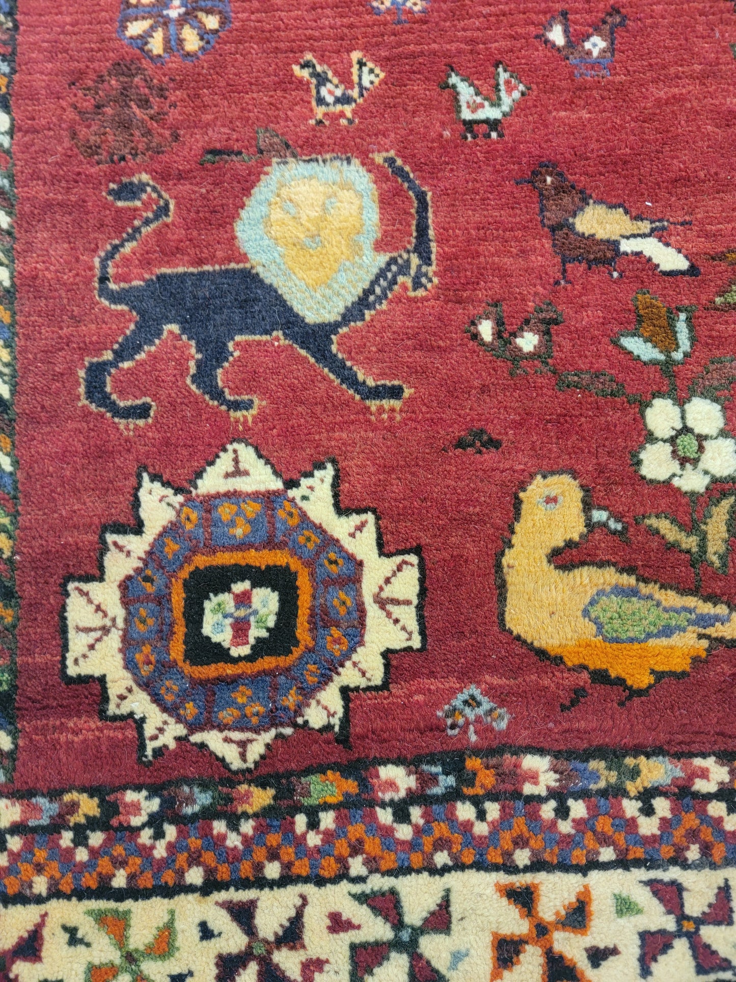 Hand-Knotted Wool Rug Shiraz 7'3" x 10'8"