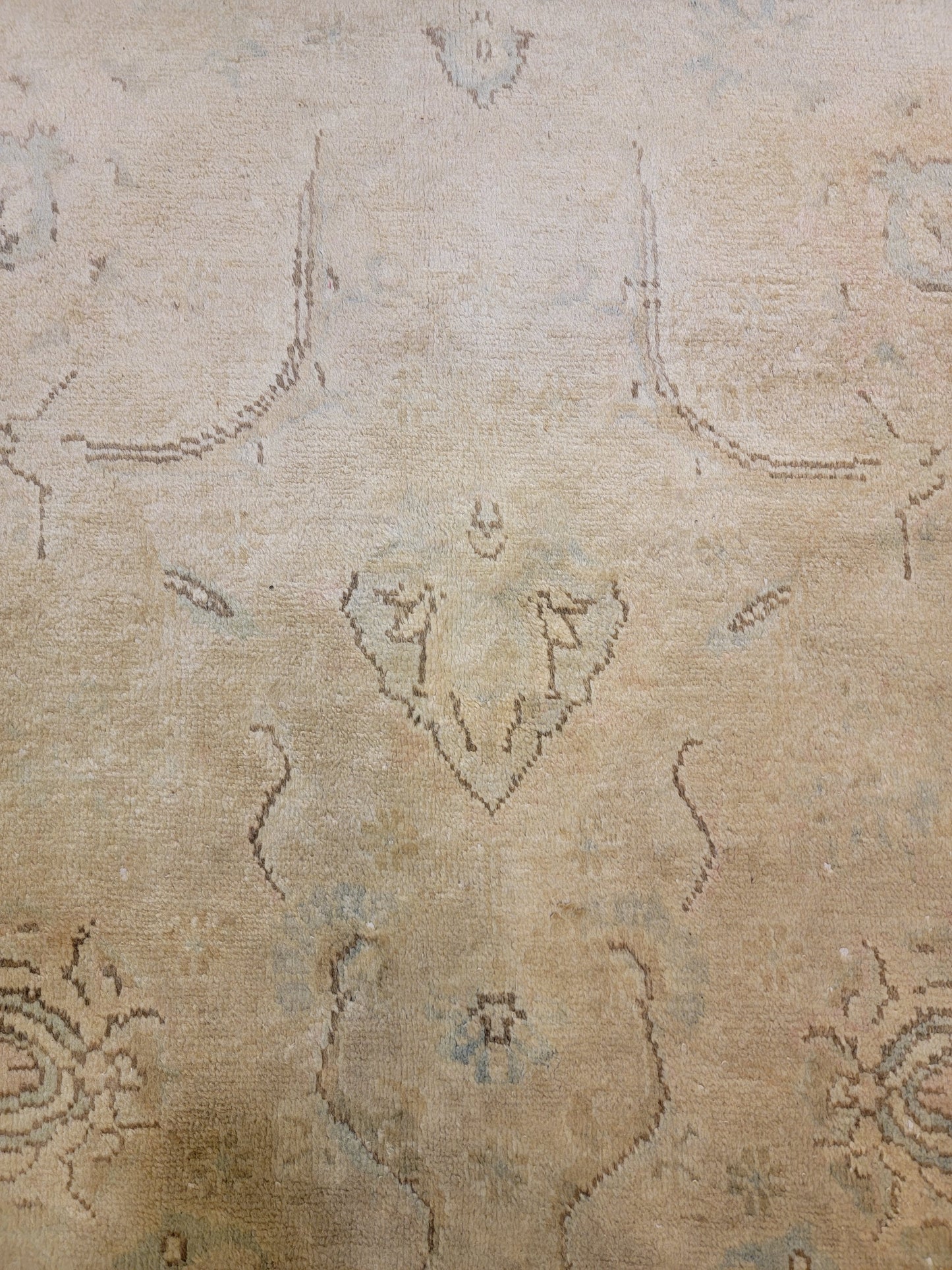 Hand-Knotted Wool Rug Tabriz 9'9" x 10'7"