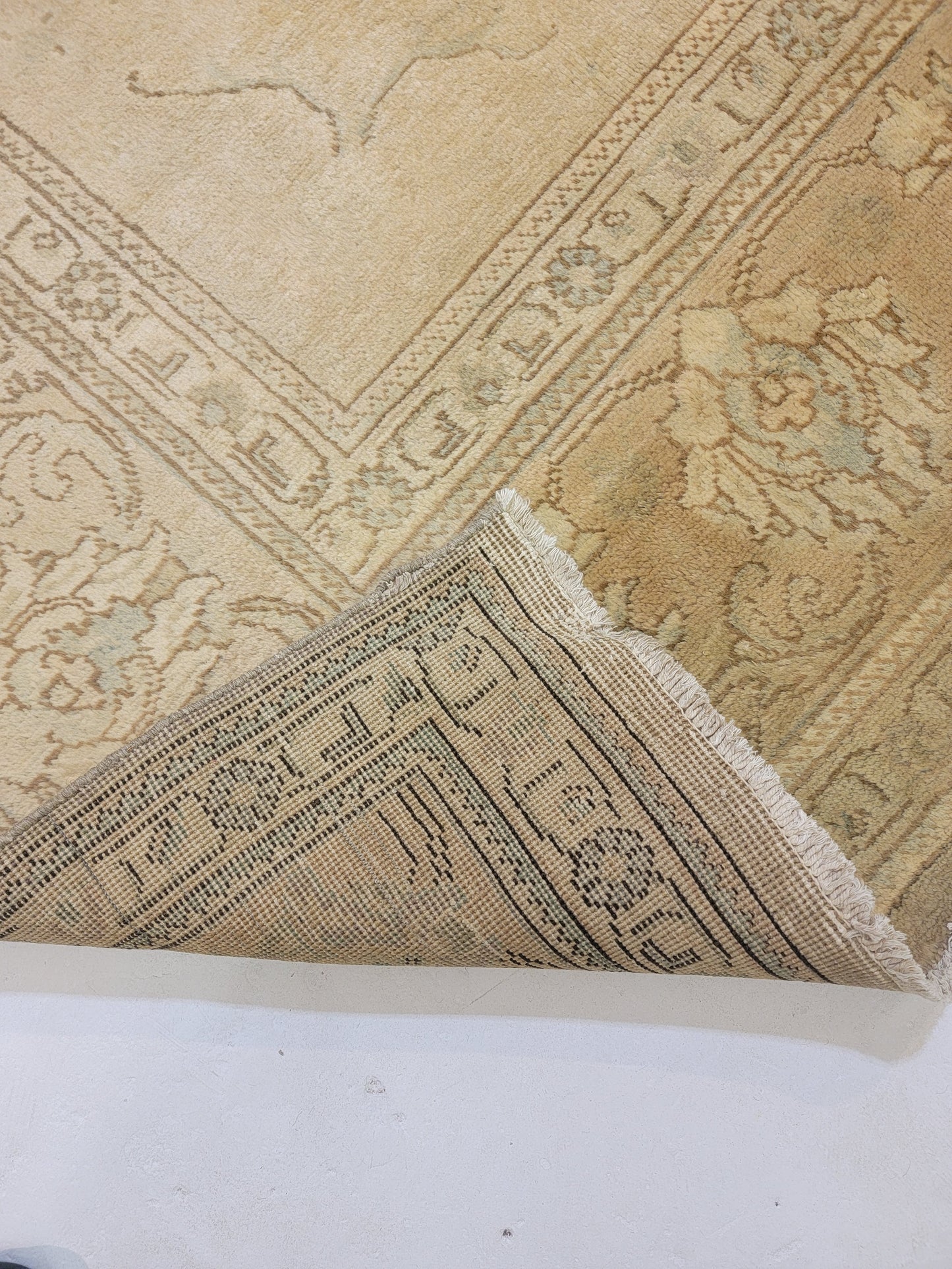 Hand-Knotted Wool Rug Tabriz 9'9" x 10'7"