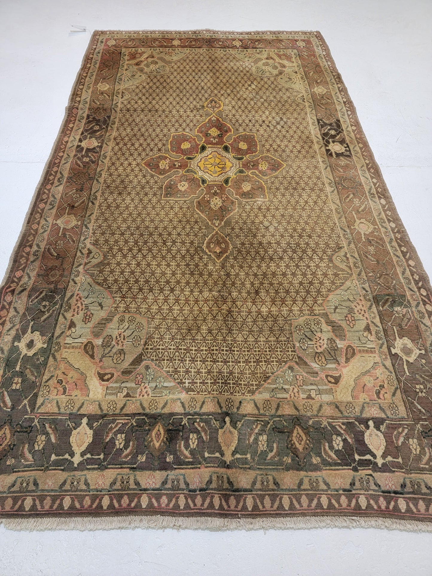 Hand-Knotted Wool Gallery Size Hamedan 5'3" x 9'6"