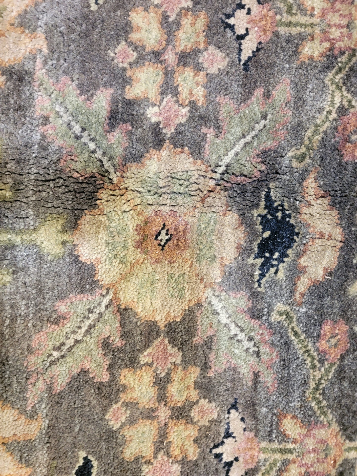 Hand-Knotted Wool Rug Indian 8'3" x 9'10"