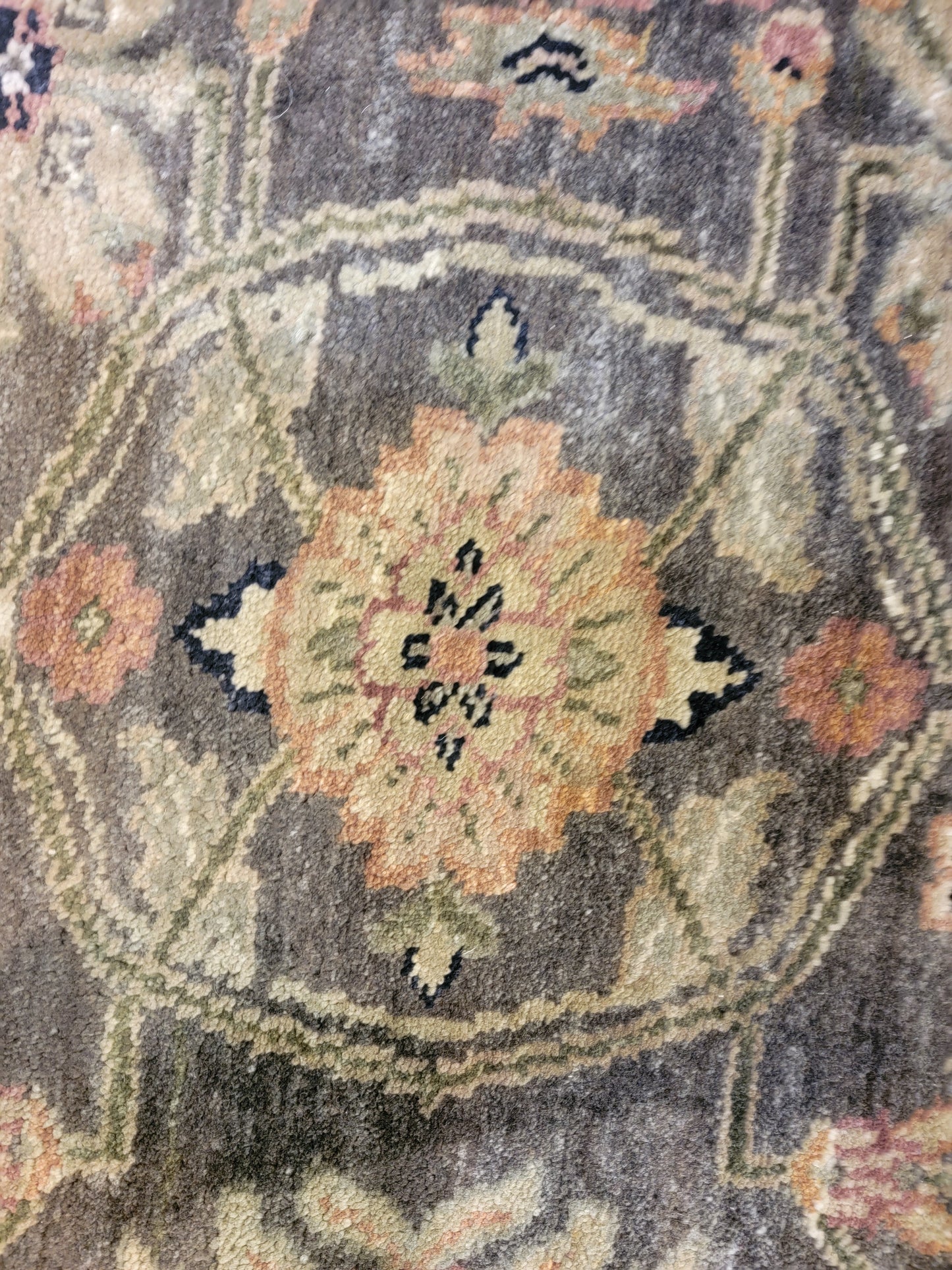 Hand-Knotted Wool Rug Indian 8'3" x 9'10"