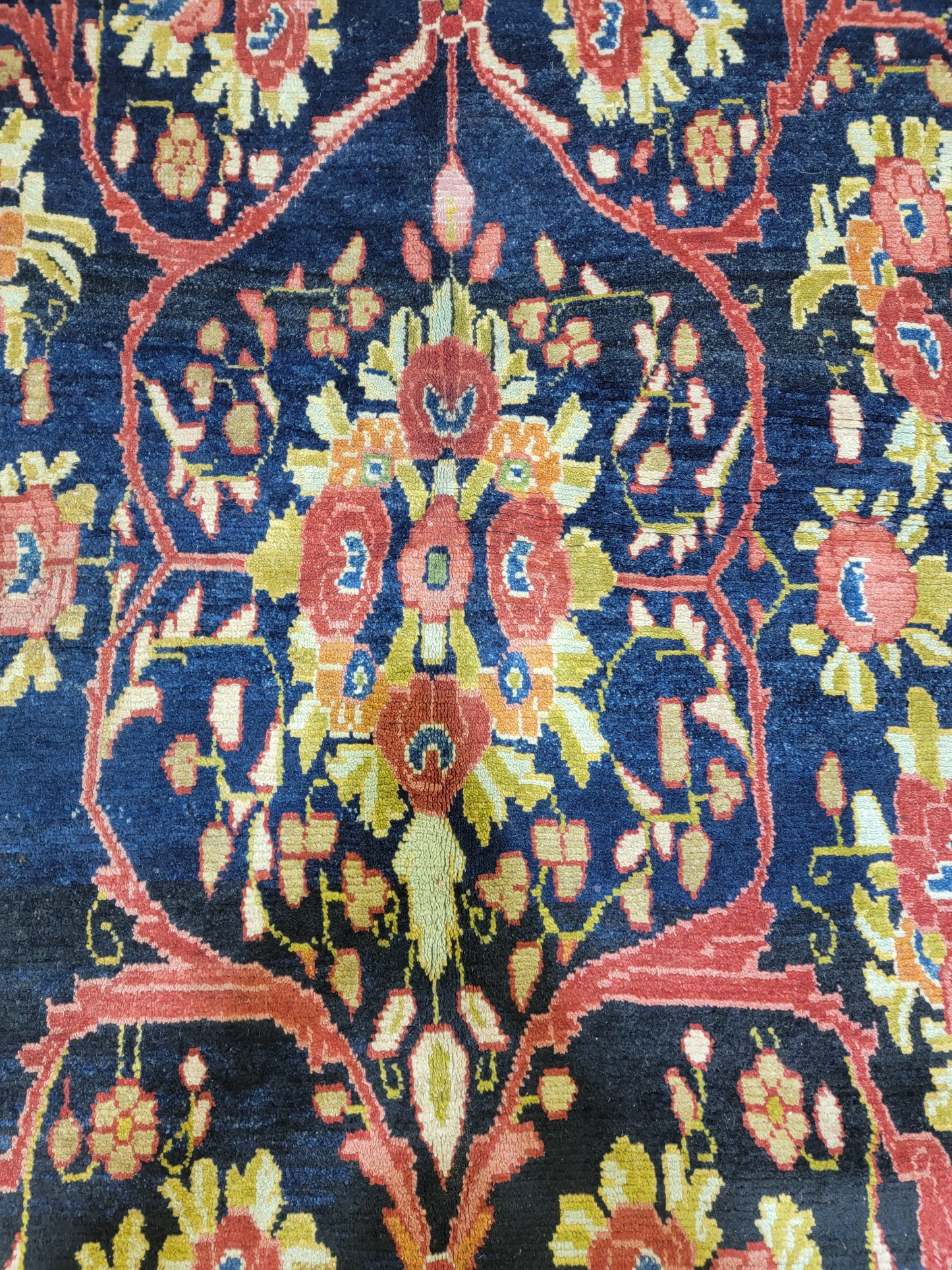 Hand-Knotted Wool Gallery Size Arak 4'4" x 9'10"