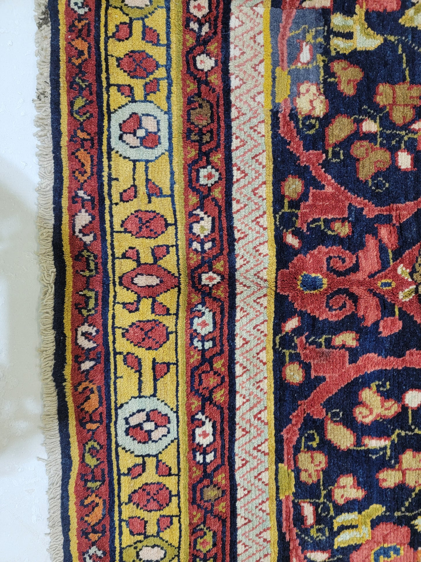 Hand-Knotted Wool Gallery Size Arak 4'4" x 9'10"