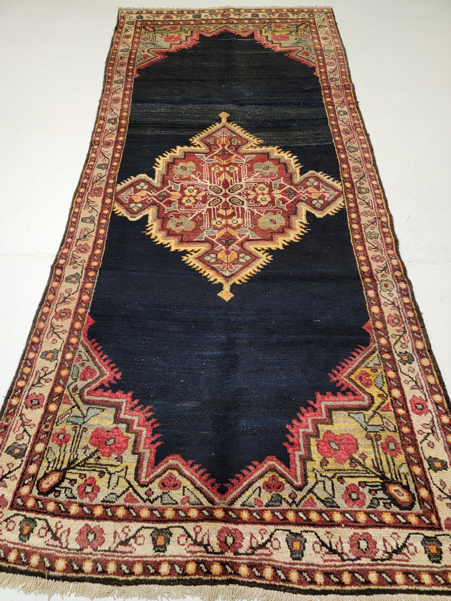 Hand-Knotted Wool Gallery Size Bakhtiari 4'3" x 9'10"