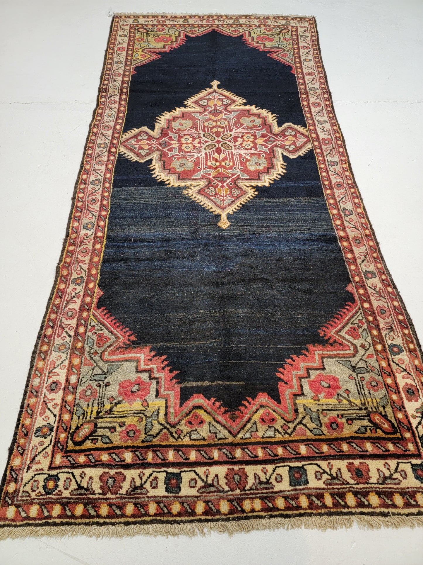 Hand-Knotted Wool Gallery Size Bakhtiari 4'3" x 9'10"