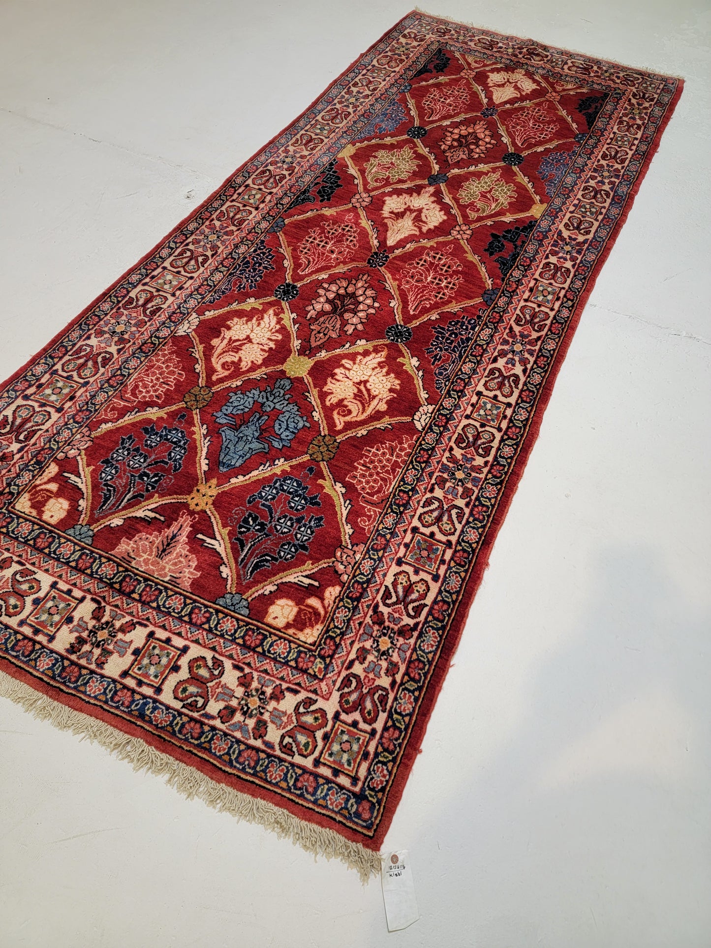 Hand-Knotted Wool Gallery Size Mahal 4'3" x 10'9"