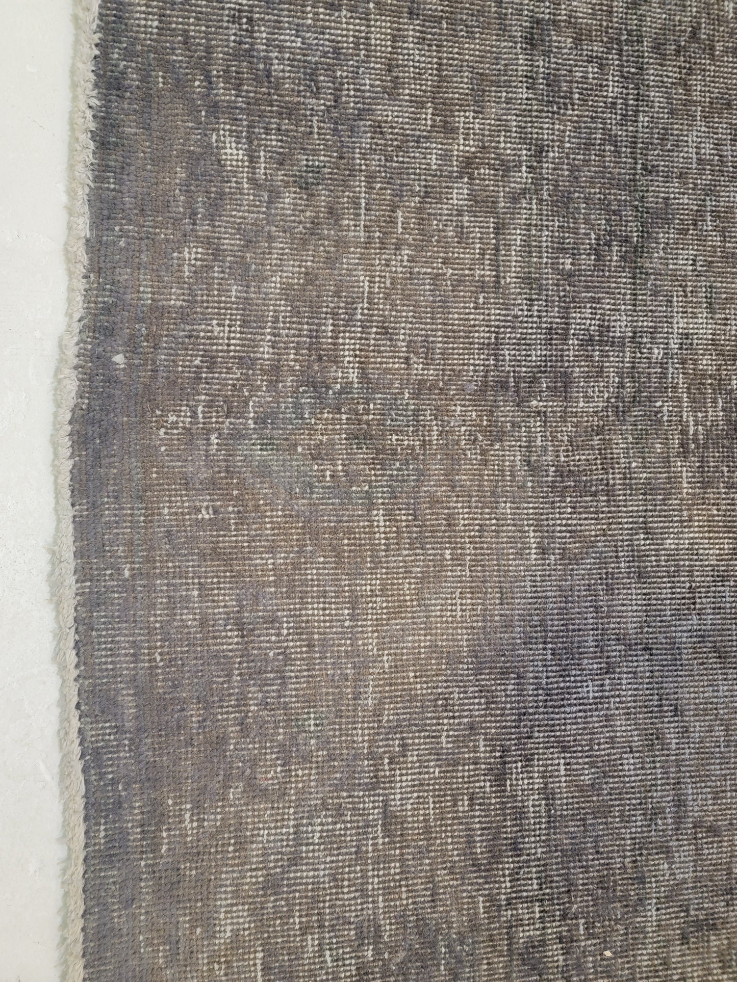 Hand-Knotted Wool Rug Tabriz Distressed Over Dye 9'1" x 12'5"
