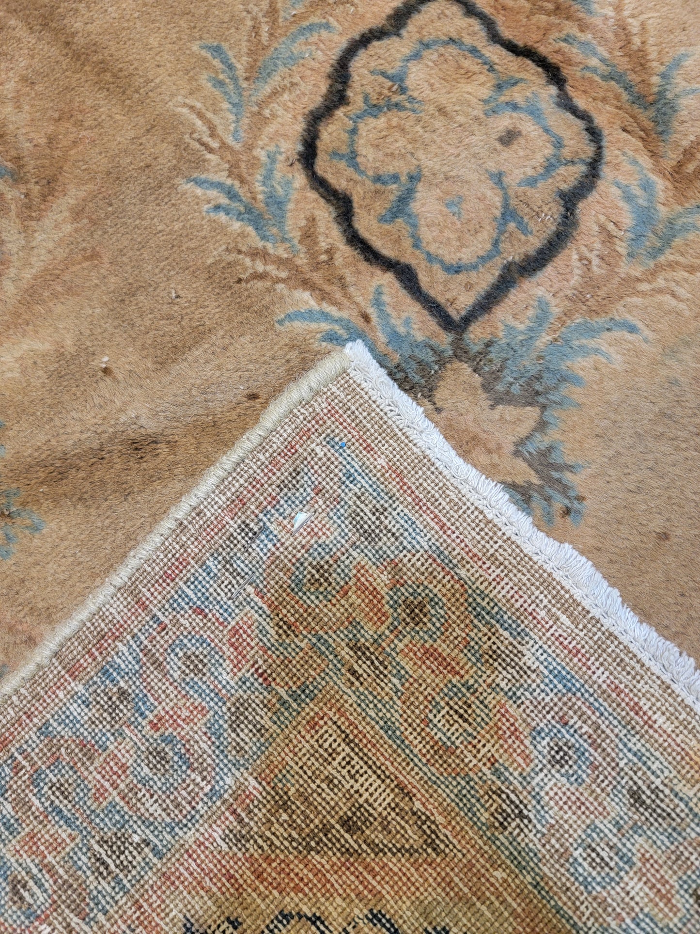 Hand-Knotted Wool Rug Tabriz 10'2" x 13'11"
