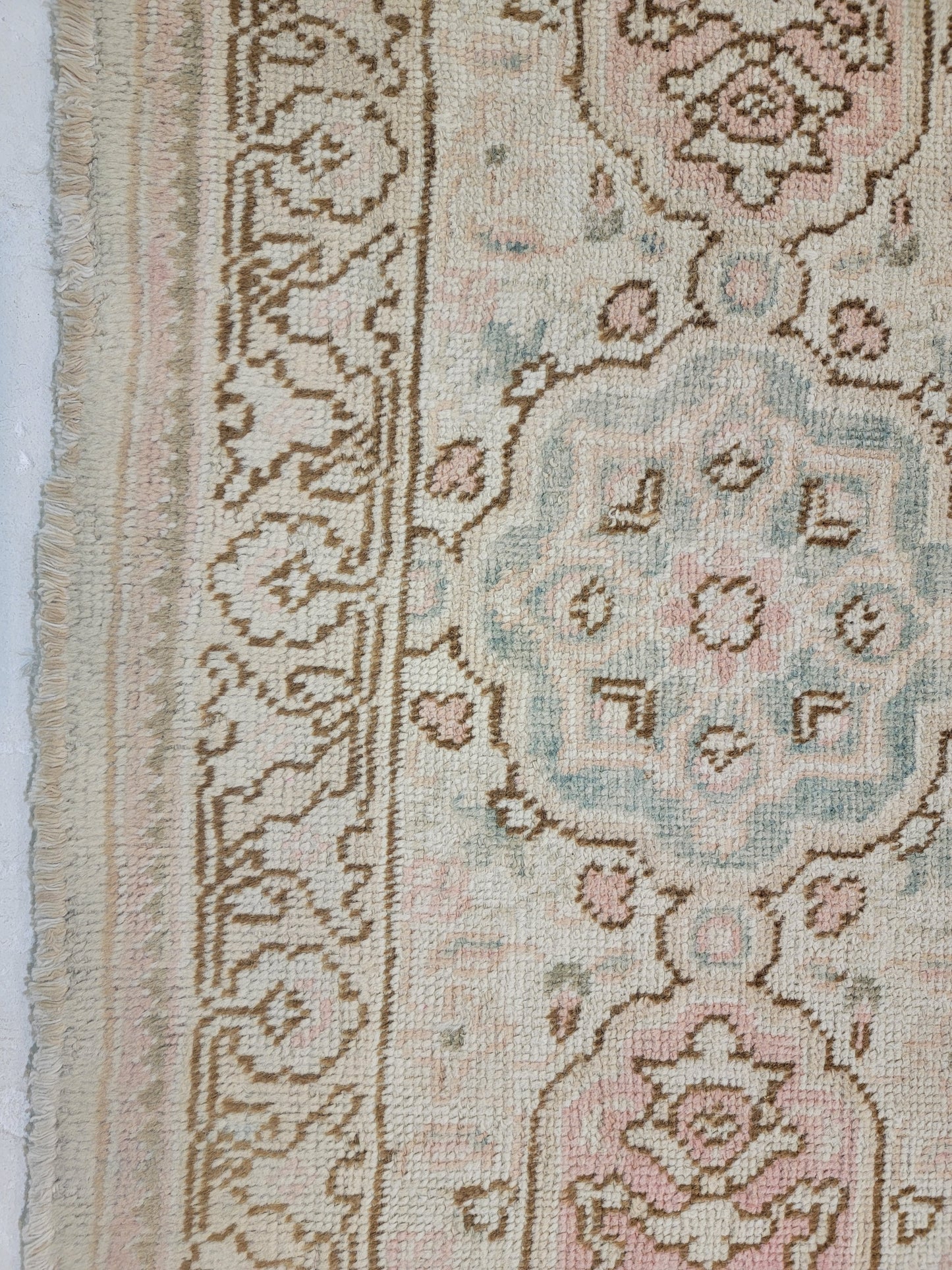 Hand-Knotted Wool Rug Tabriz 9'10" x 13'3"