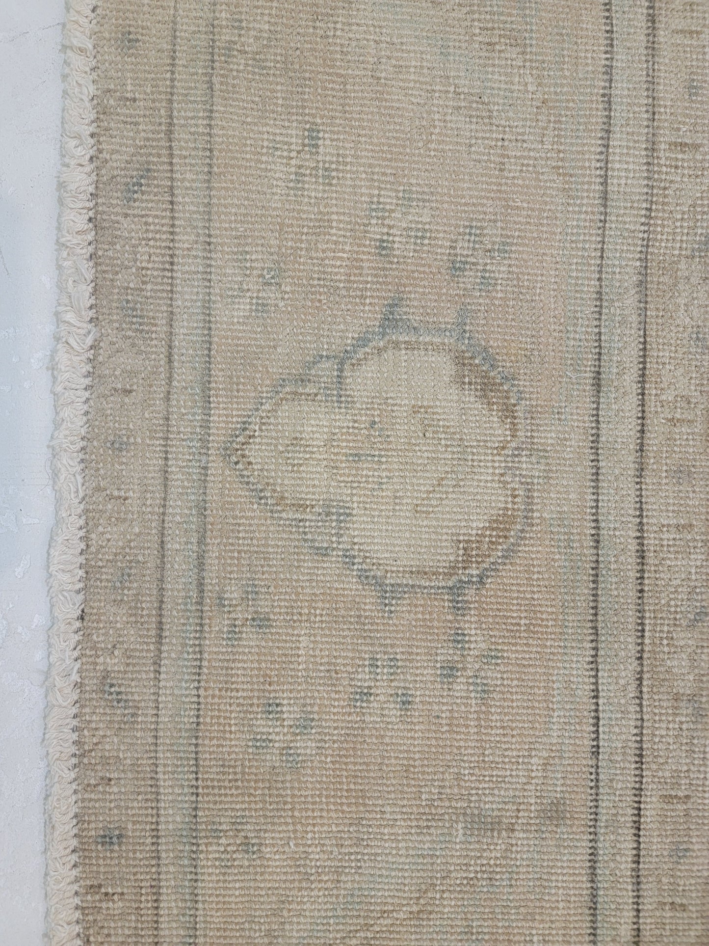 Hand-Knotted Wool Rug Tabriz Distressed 9'6" x 12'8"