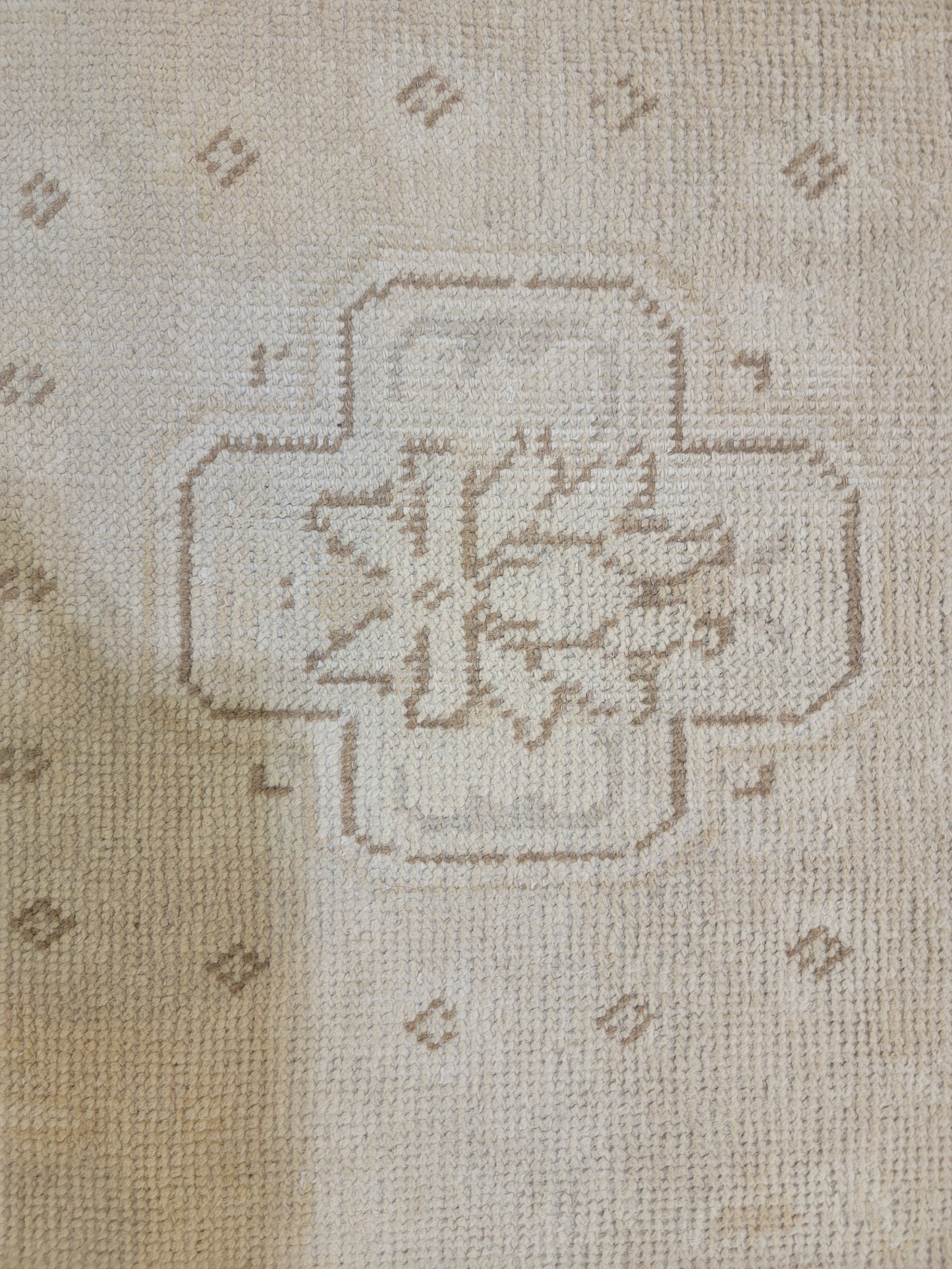 Hand-Knotted Wool Rug Tabriz Distressed 9'5" x 12'5"