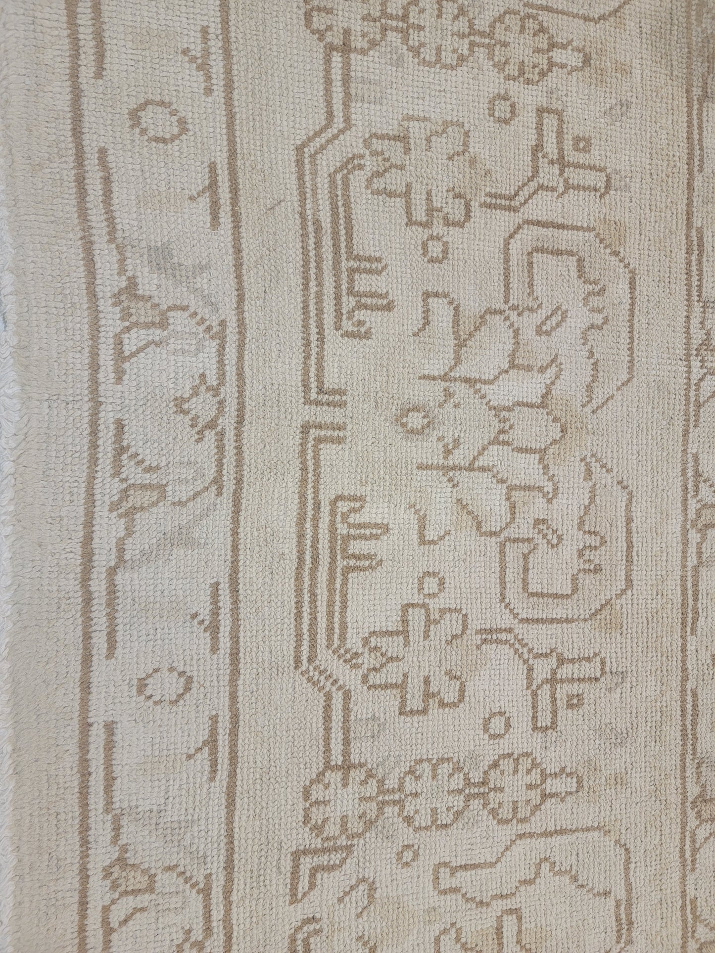 Hand-Knotted Wool Rug Tabriz Distressed 9'5" x 12'5"