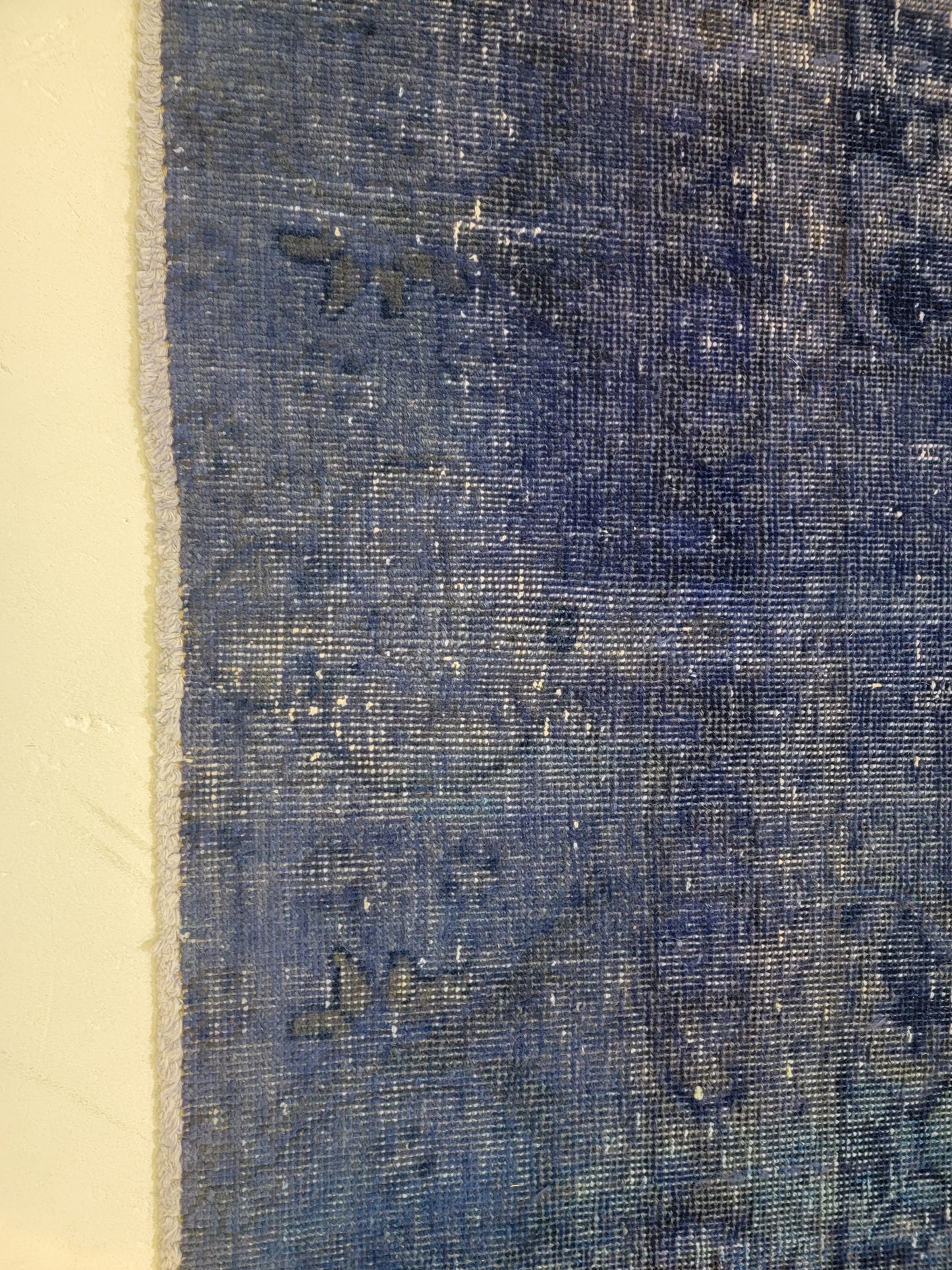 Hand-Knotted Wool Rug Tabriz Distressed Over Dye 8'2" x 11'6"