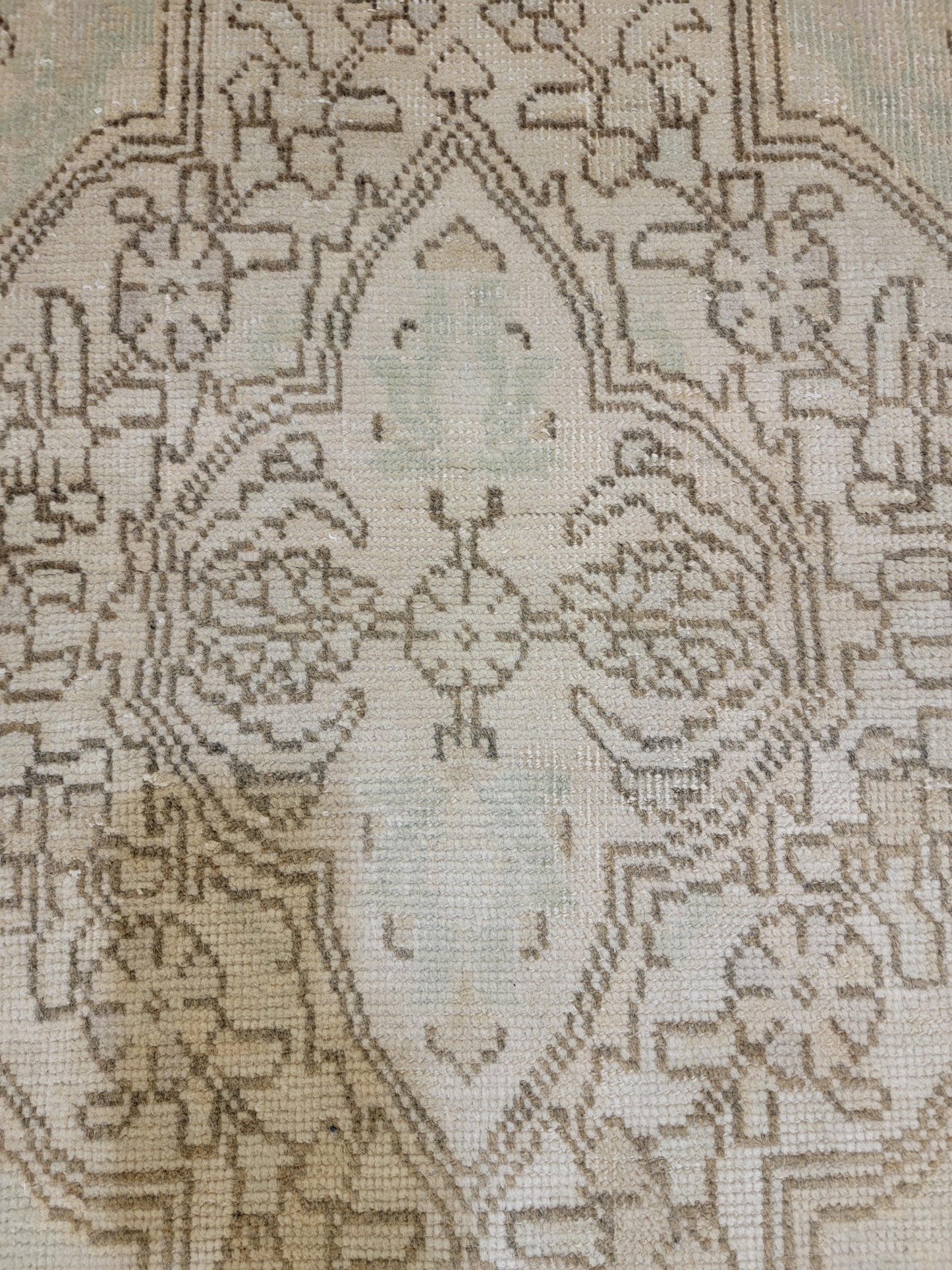 Hand-Knotted Wool Rug Tabriz Distressed 9'8" x 12'5"