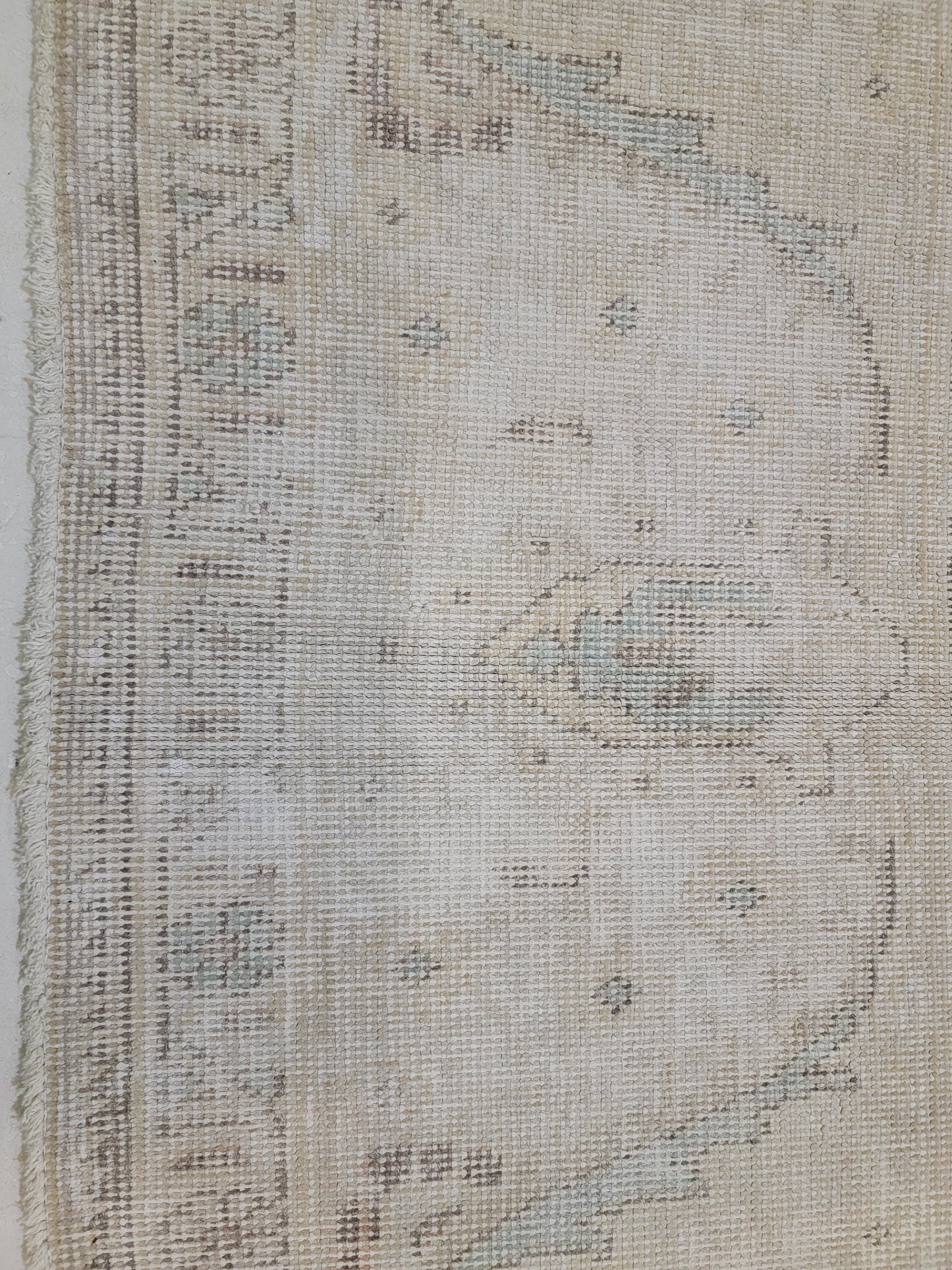 Hand-Knotted Wool Rug Tabriz Distressed 9'8" x 12'10"