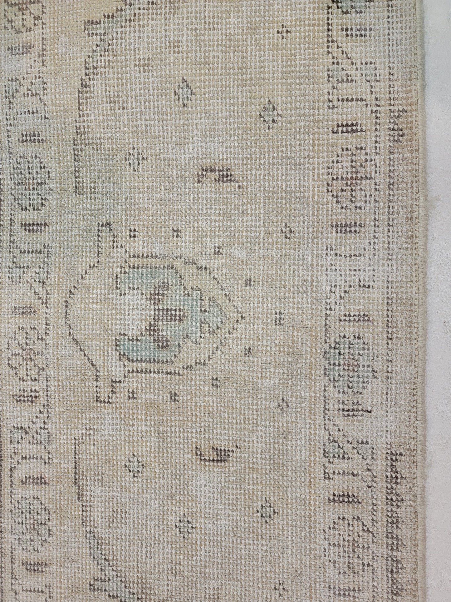 Hand-Knotted Wool Rug Tabriz Distressed 9'8" x 12'10"