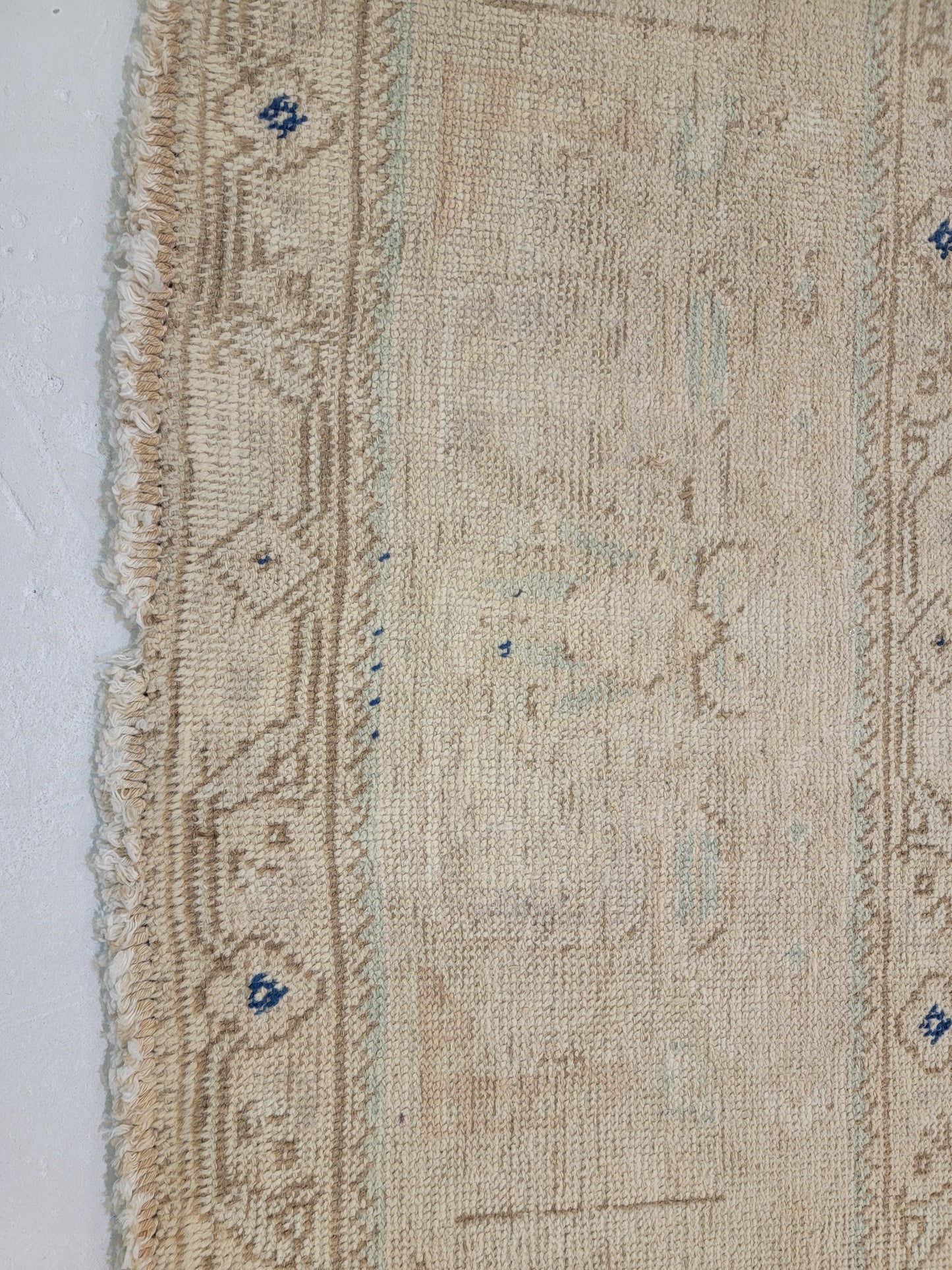 Hand-Knotted Wool Rug Tabriz Distressed 9'5" x 12'5"