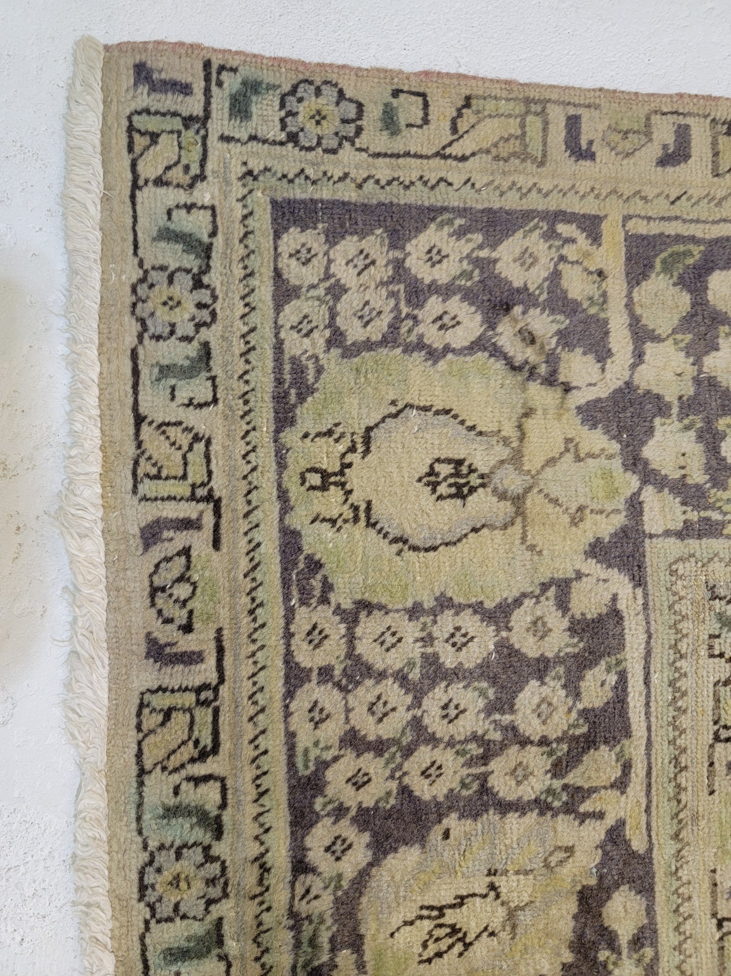 Hand-Knotted Wool Rug Tabriz 8'10" x 9'5"