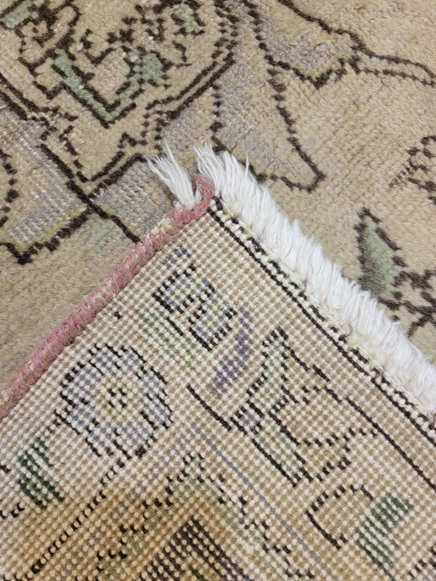 Hand-Knotted Wool Rug Tabriz 8'10" x 9'5"