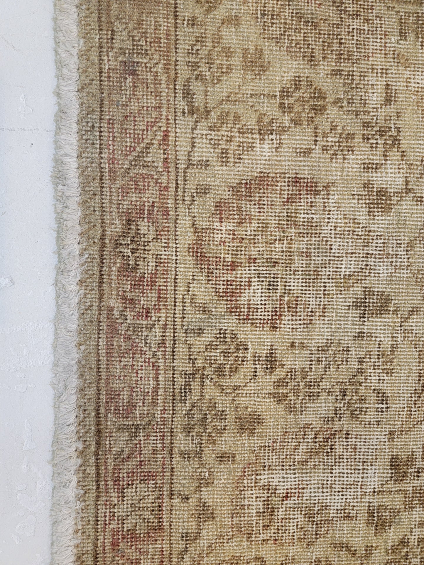 Hand-Knotted Wool Rug Tabriz Distressed 9'5" x 12'4"