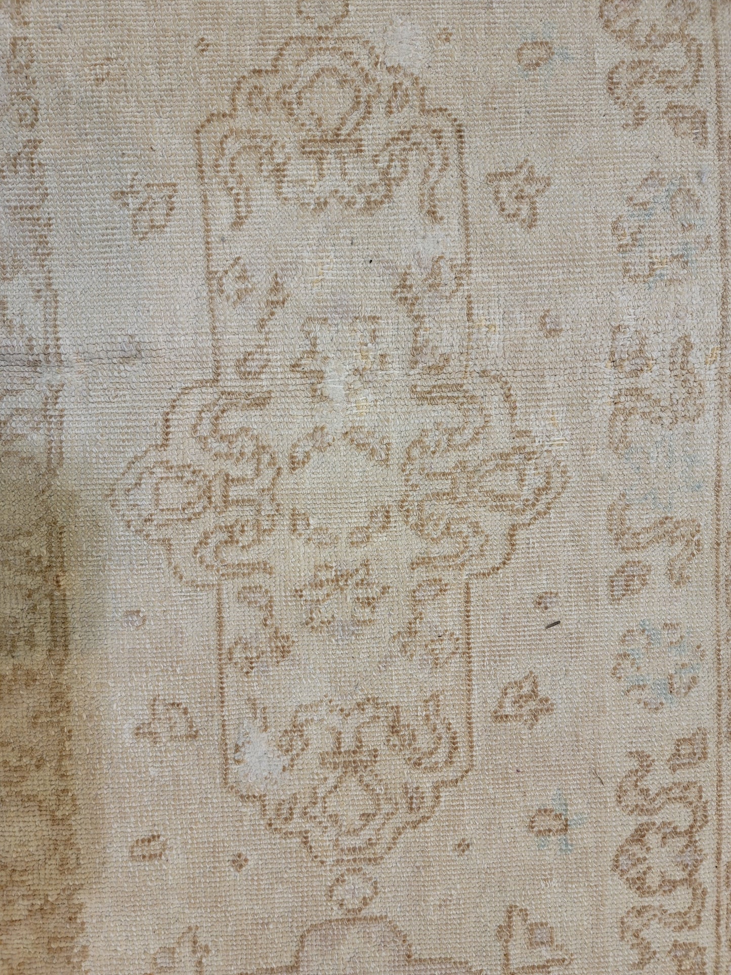 Hand-Knotted Wool Rug Tabriz Distressed 8' x 10'6"