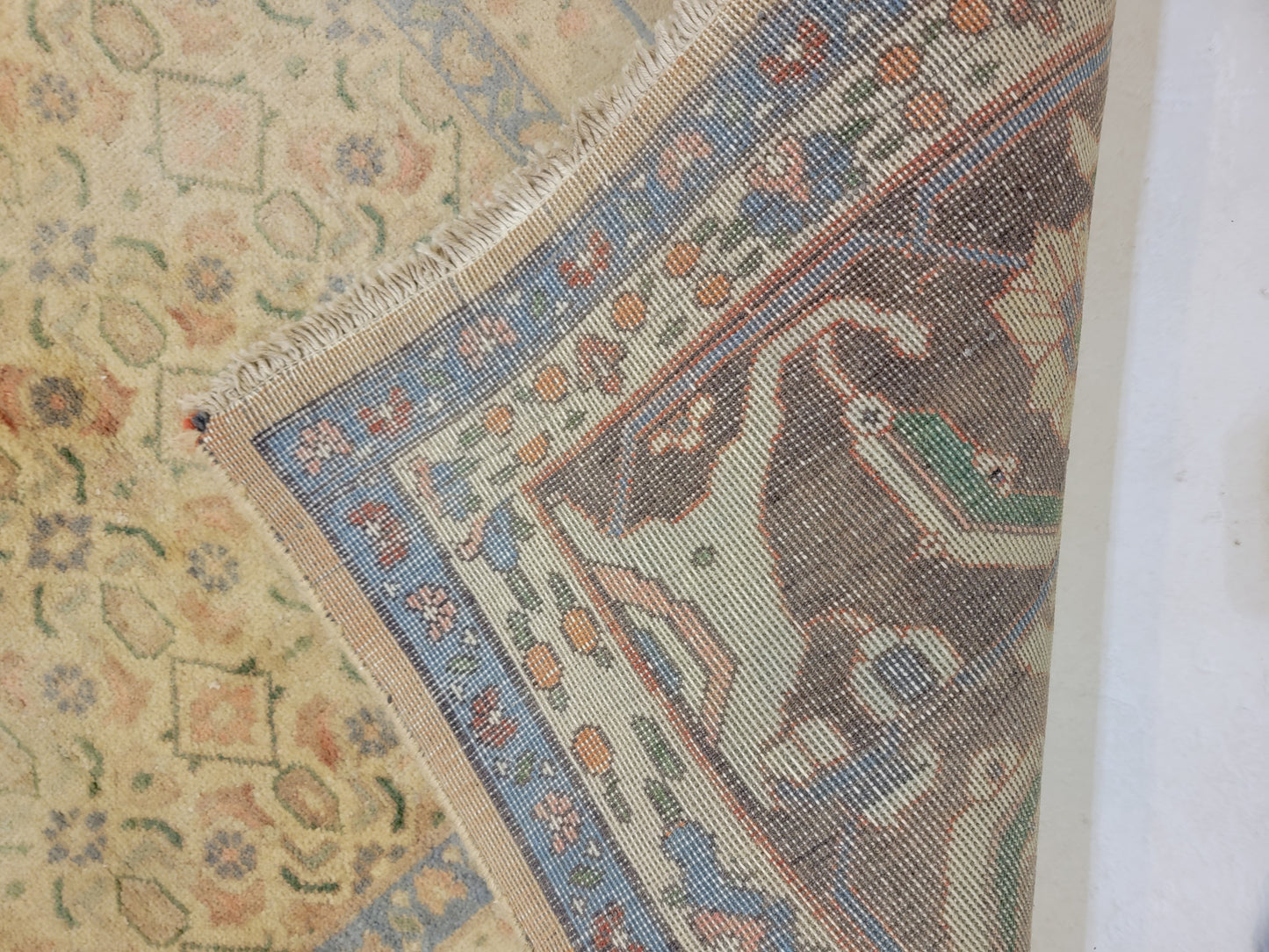 Hand-Knotted Wool Rug Tabriz 9'7" x 12'11"