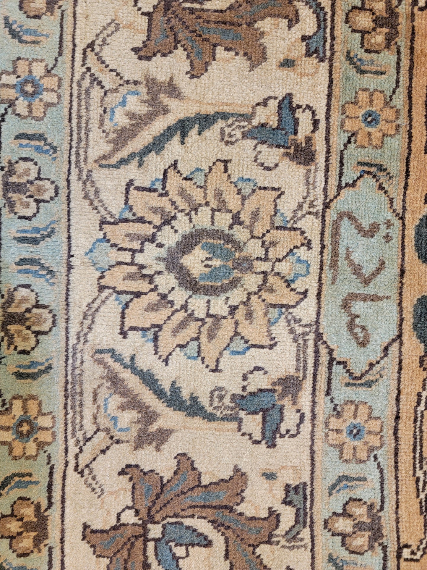 Hand-Knotted Wool Rug Tabriz Signed 8'3" x 11'11"