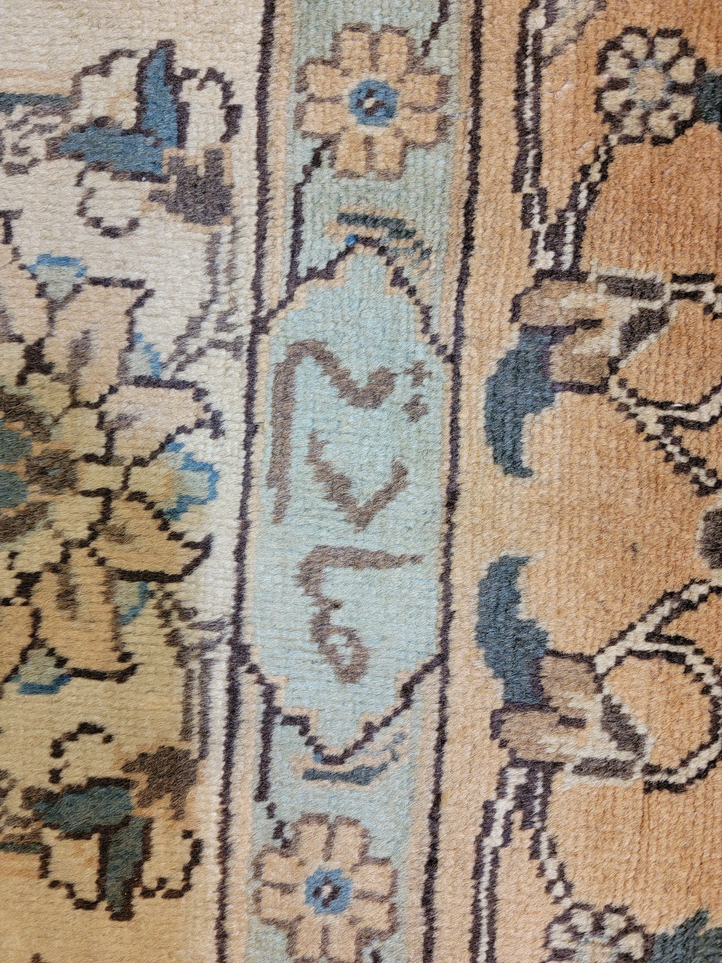 Hand-Knotted Wool Rug Tabriz Signed 8'3" x 11'11"