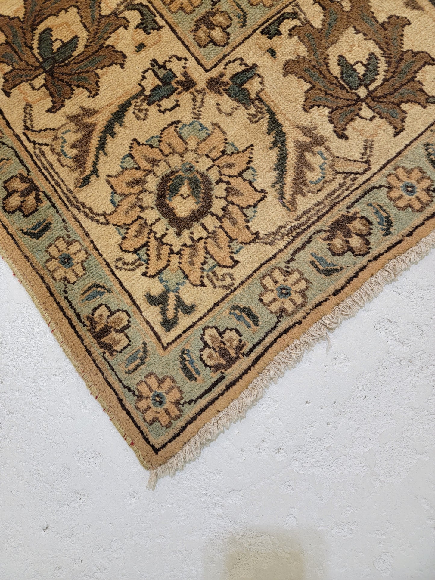 Hand-Knotted Wool Rug Tabriz Signed 8'3" x 11'11"