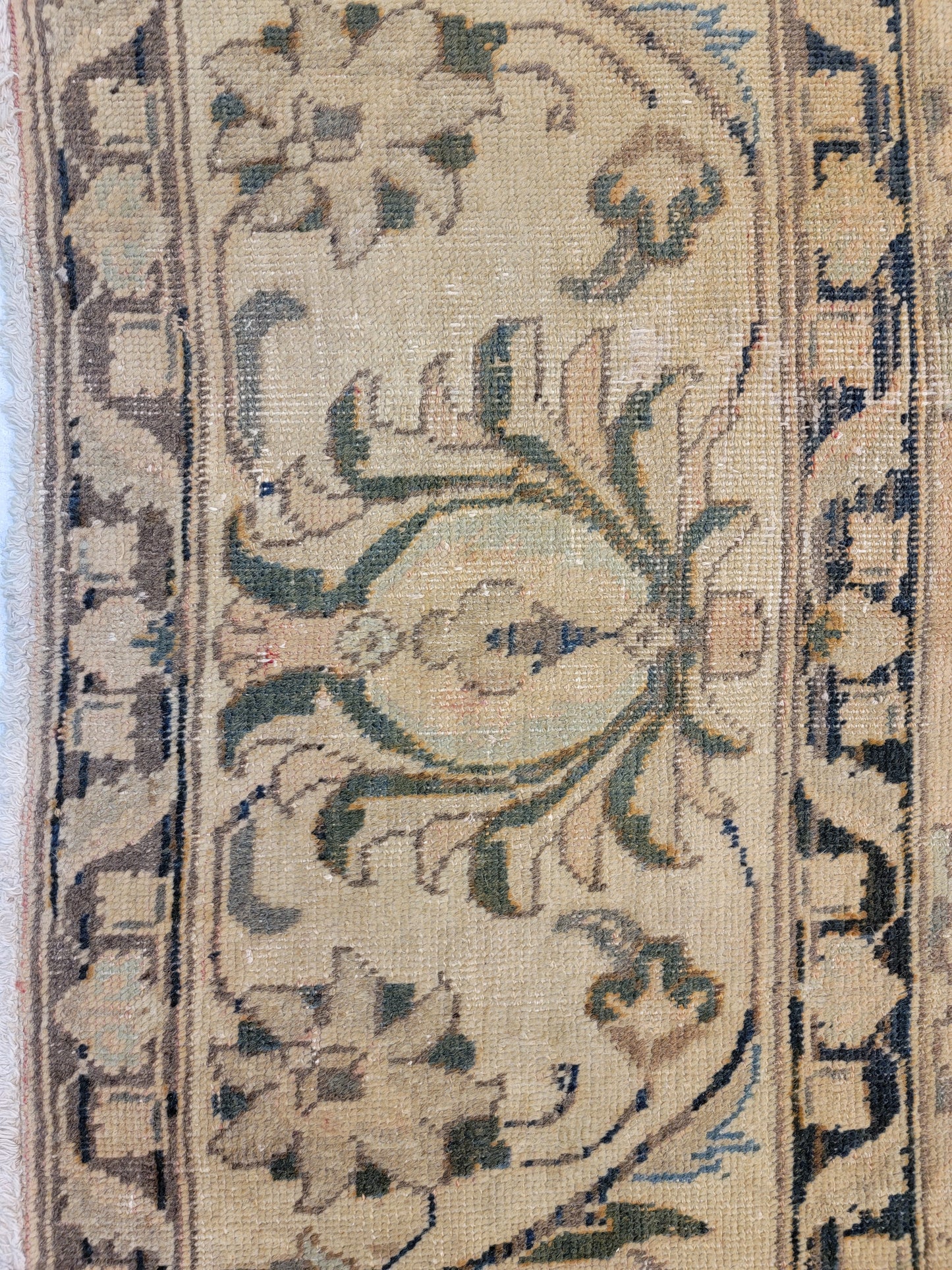 Hand-Knotted Wool Rug Tabriz 10' x 14'