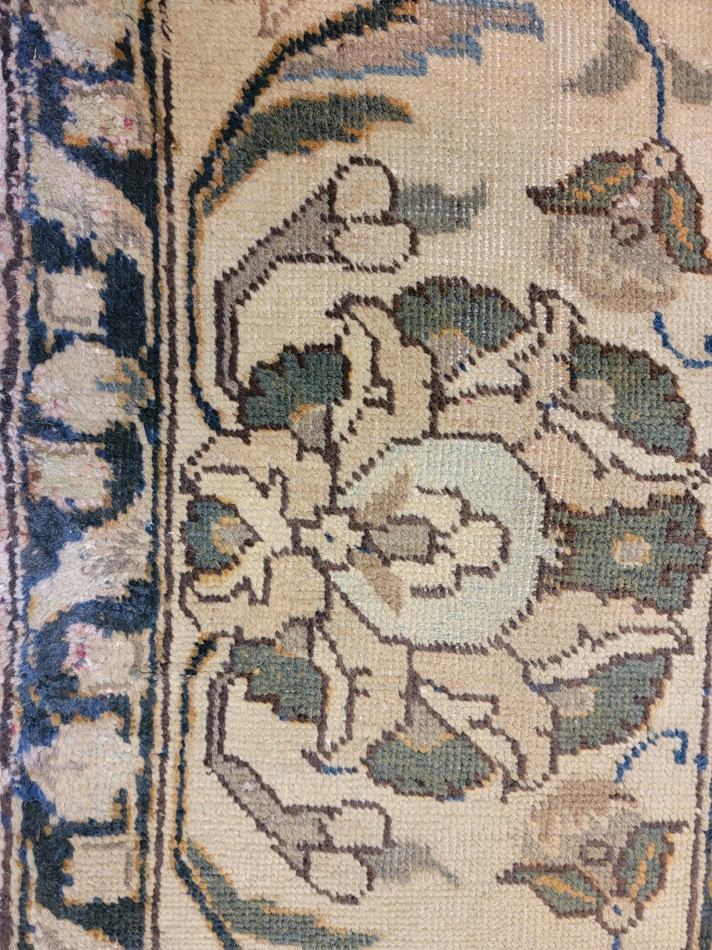 Hand-Knotted Wool Rug Tabriz 10' x 14'