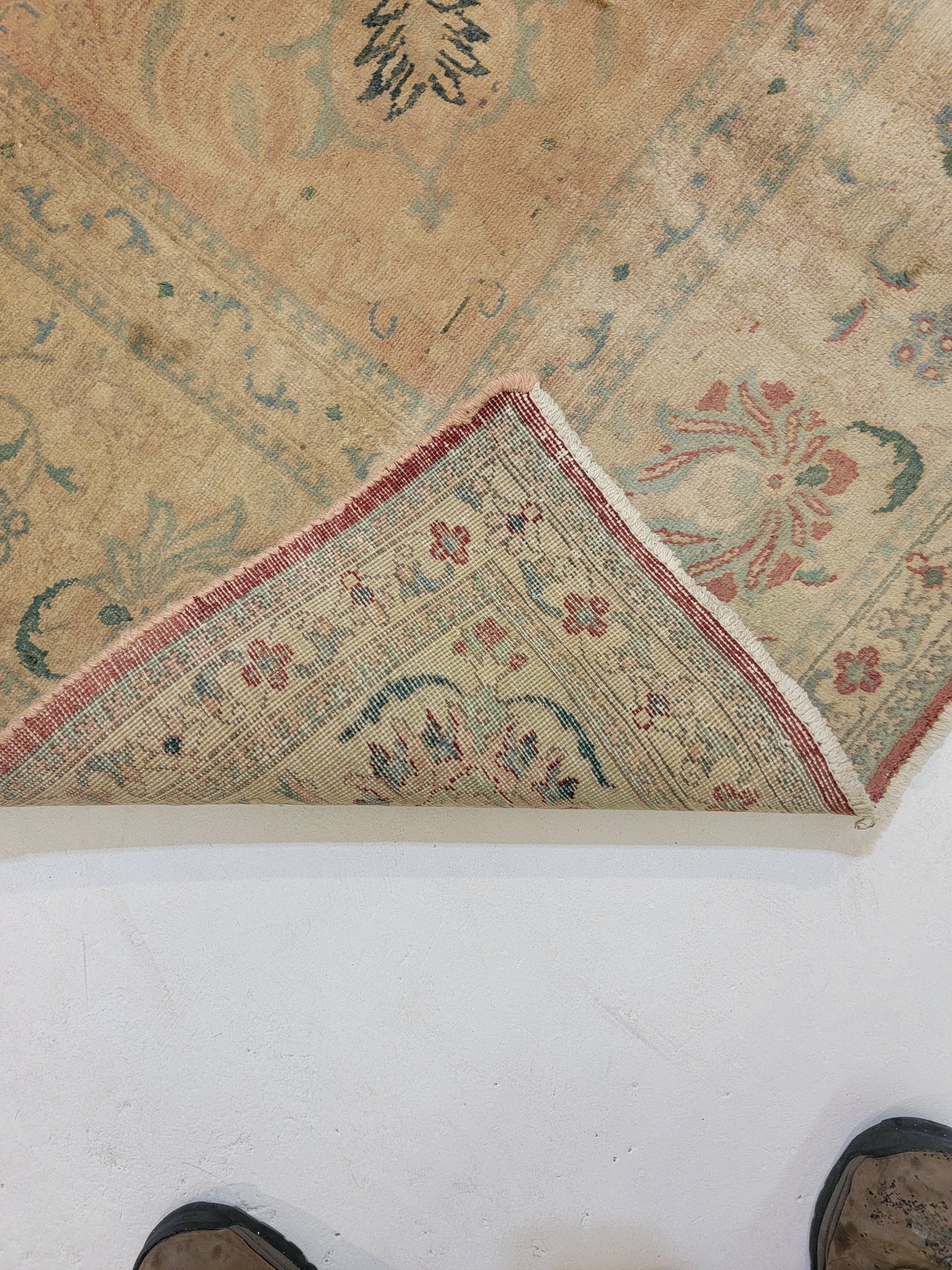 Hand-Knotted Wool Rug Tabriz 8'6" x 11'