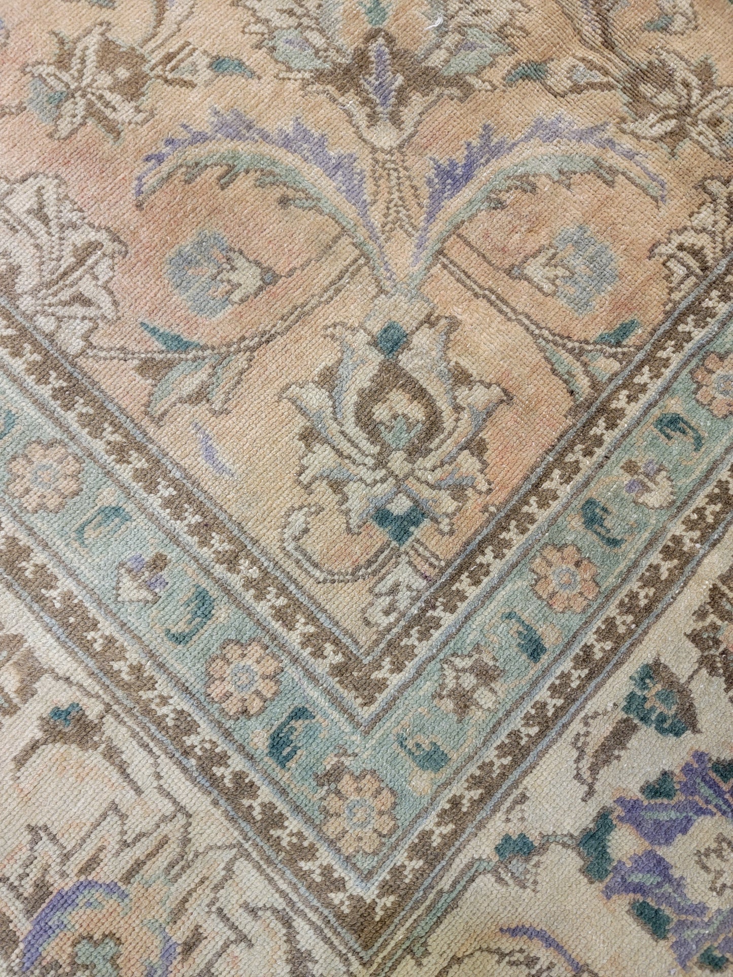 Hand-Knotted Wool Rug Tabriz 10' x 13'