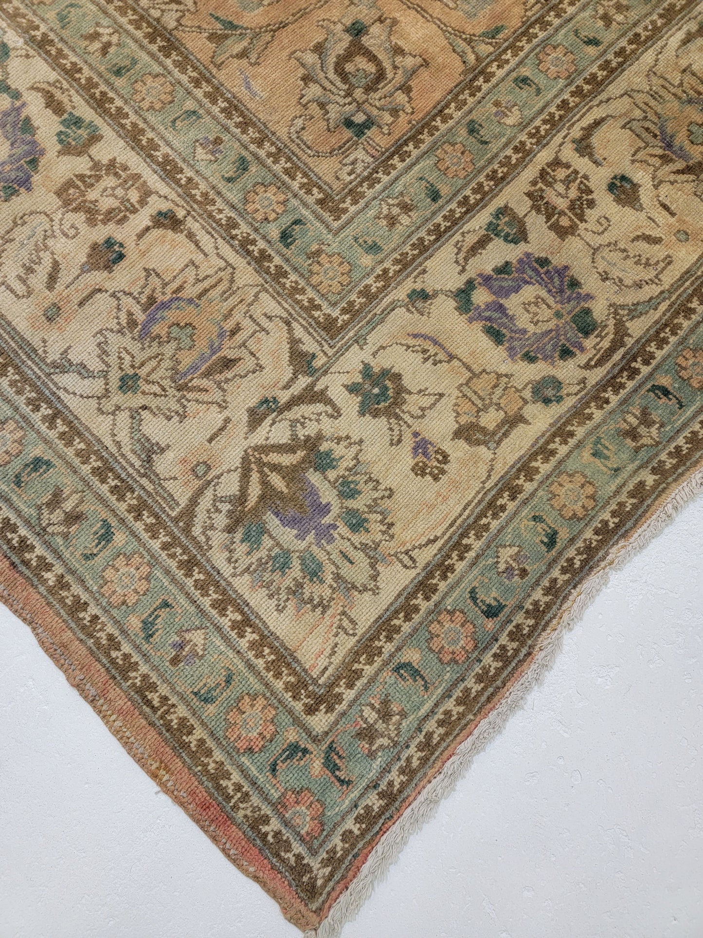 Hand-Knotted Wool Rug Tabriz 10' x 13'