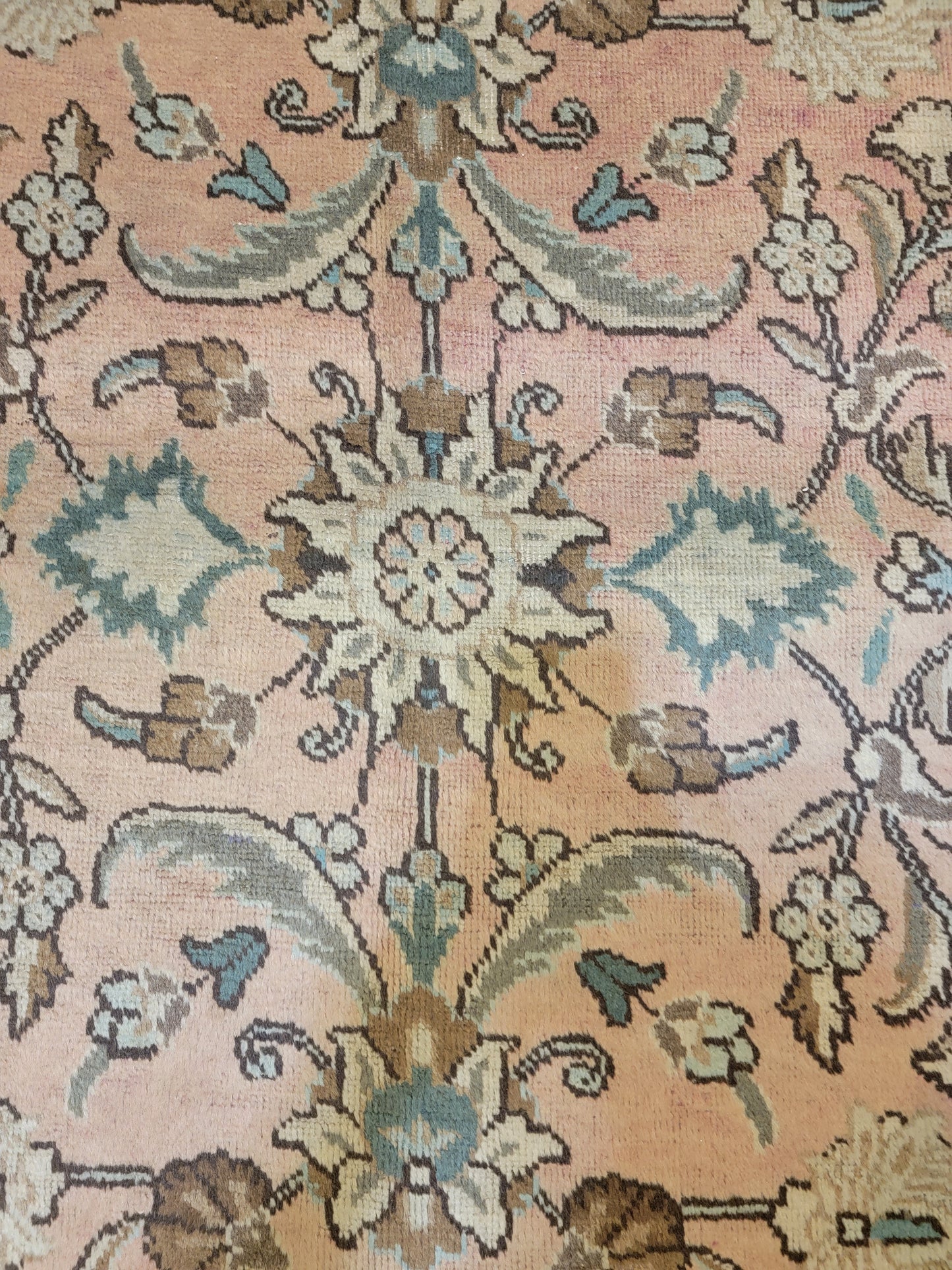 Hand-Knotted Wool Rug Tabriz 9'5" x 11'3"