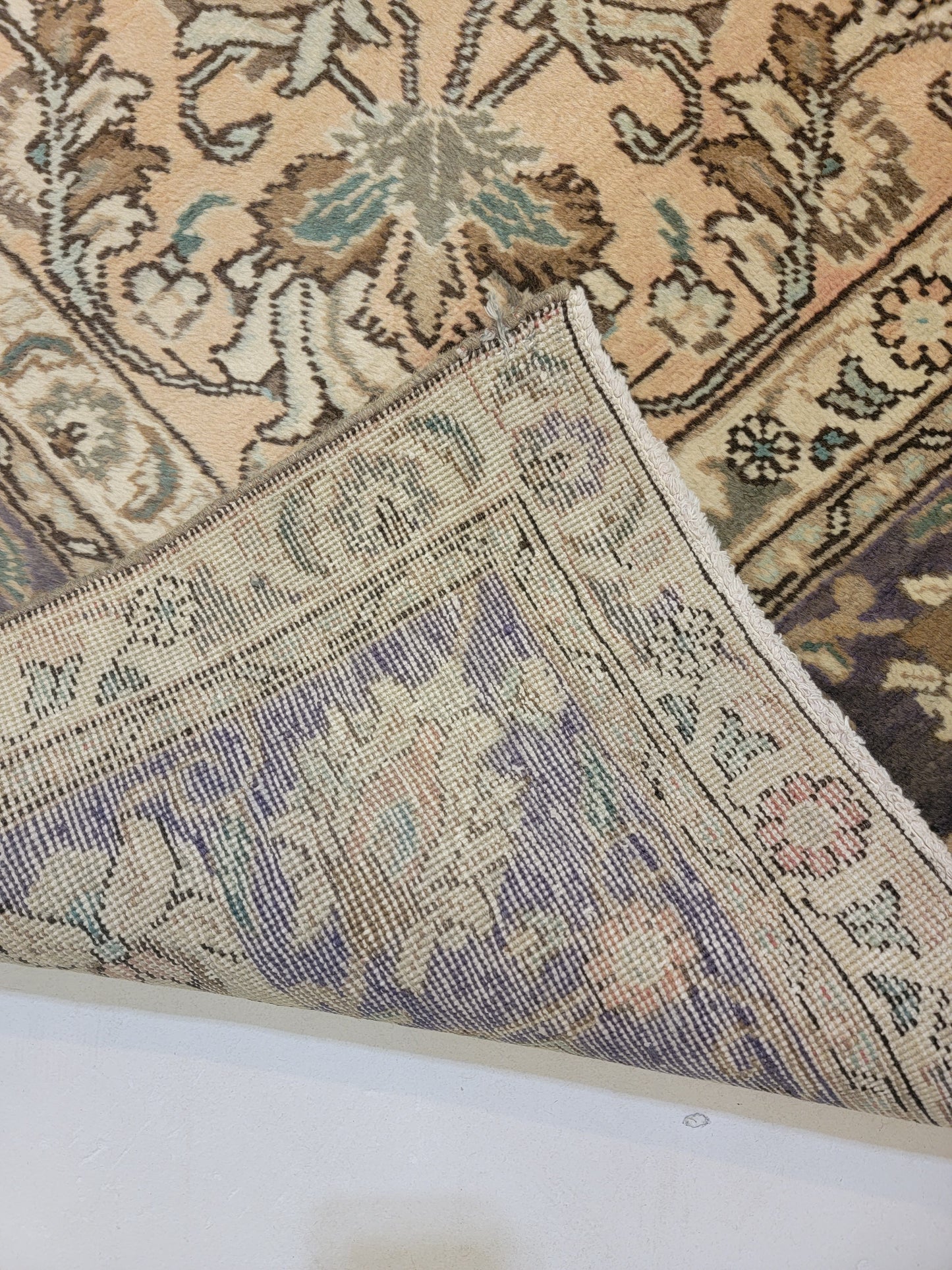 Hand-Knotted Wool Rug Tabriz 9'5" x 11'3"