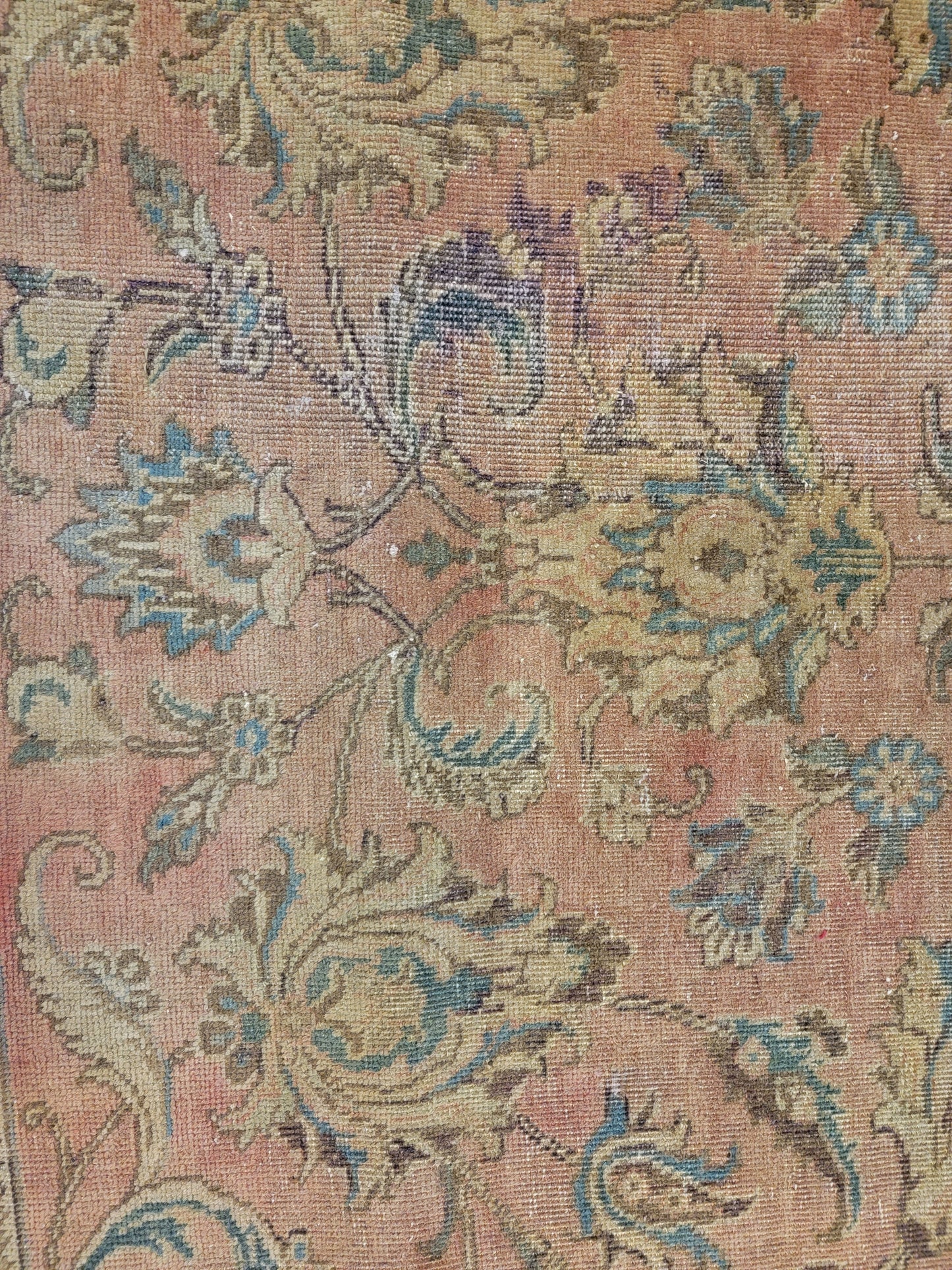 Hand-Knotted Wool Rug Tabriz 9'10" x 12'
