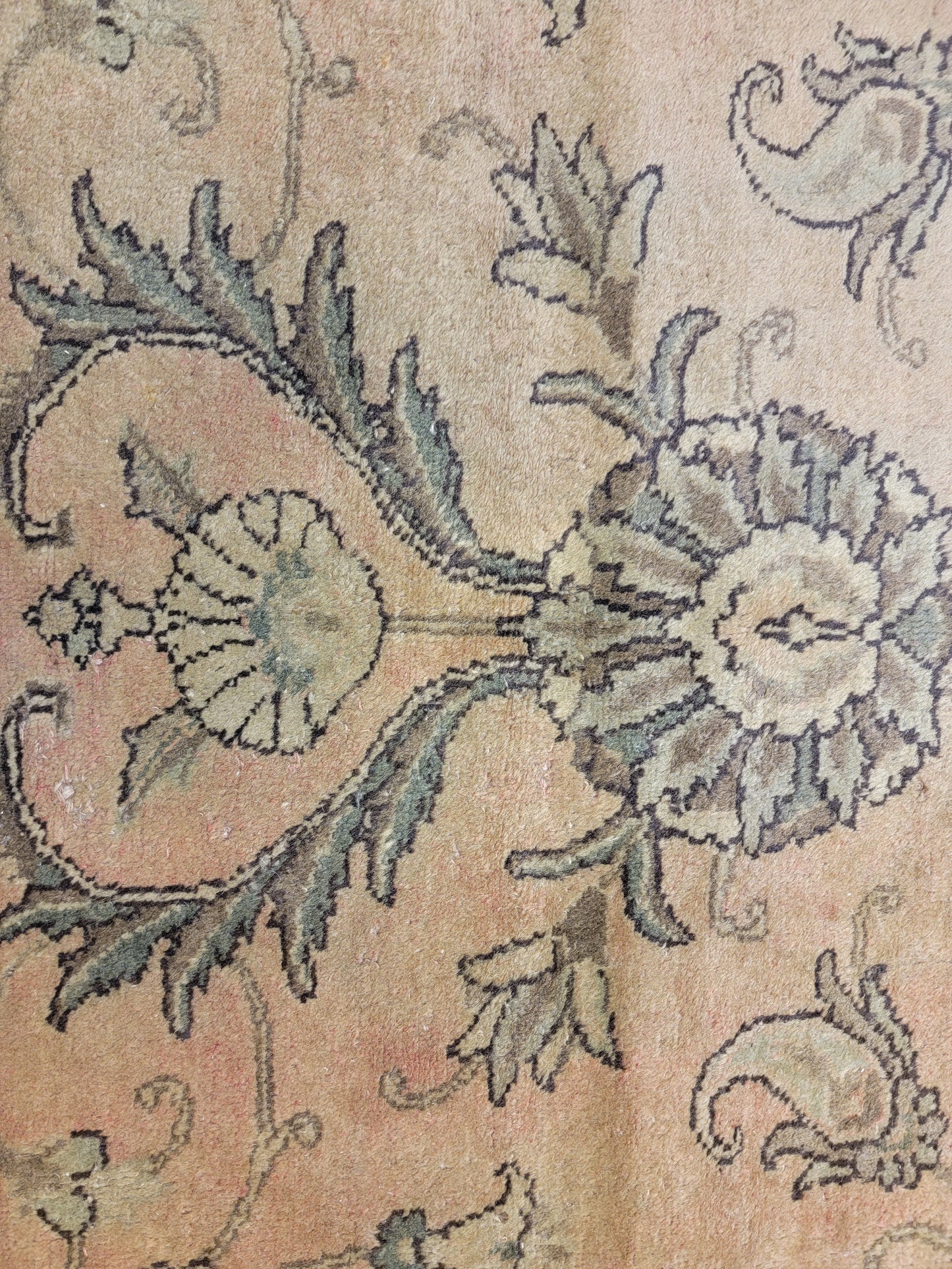Hand-Knotted Wool Rug Tabriz 11'2" x 13'6"