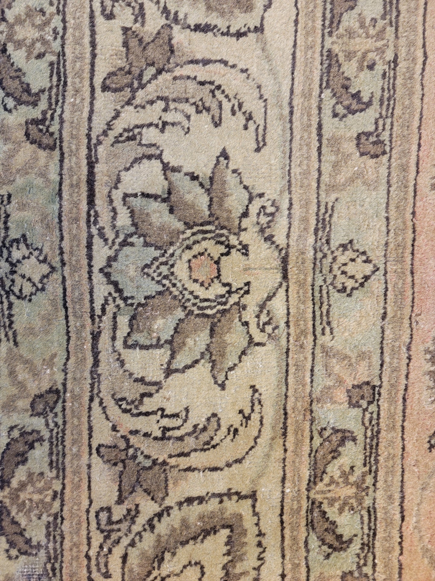 Hand-Knotted Wool Rug Tabriz 11'2" x 13'6"