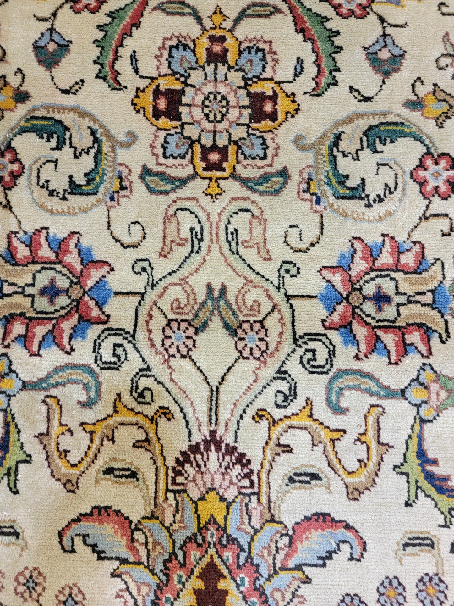 Hand-Knotted Wool Rug Tabriz 9'7" x 12'4"