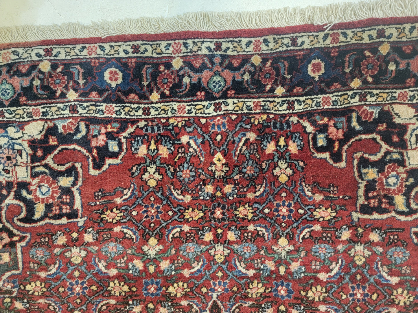 Hand-Knotted Wool Rug Bijar 3'3" x 4'10"