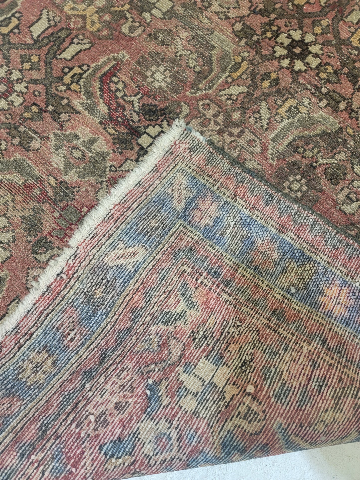 Hand-Knotted Wool Rug Malayer 3'4" x 4'11"