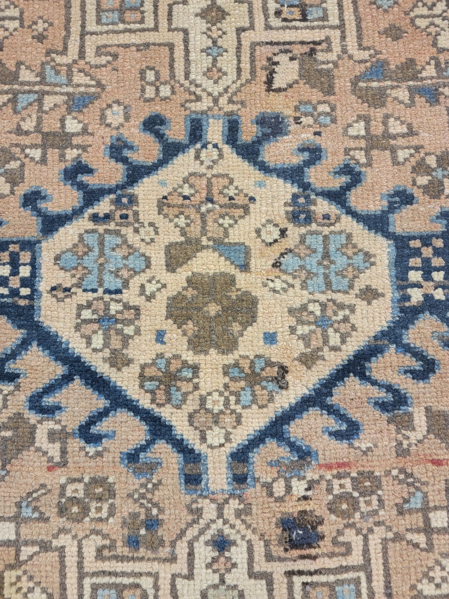 Hand-Knotted Wool Rug Heriz Karajeh 2'10" x 4'7"