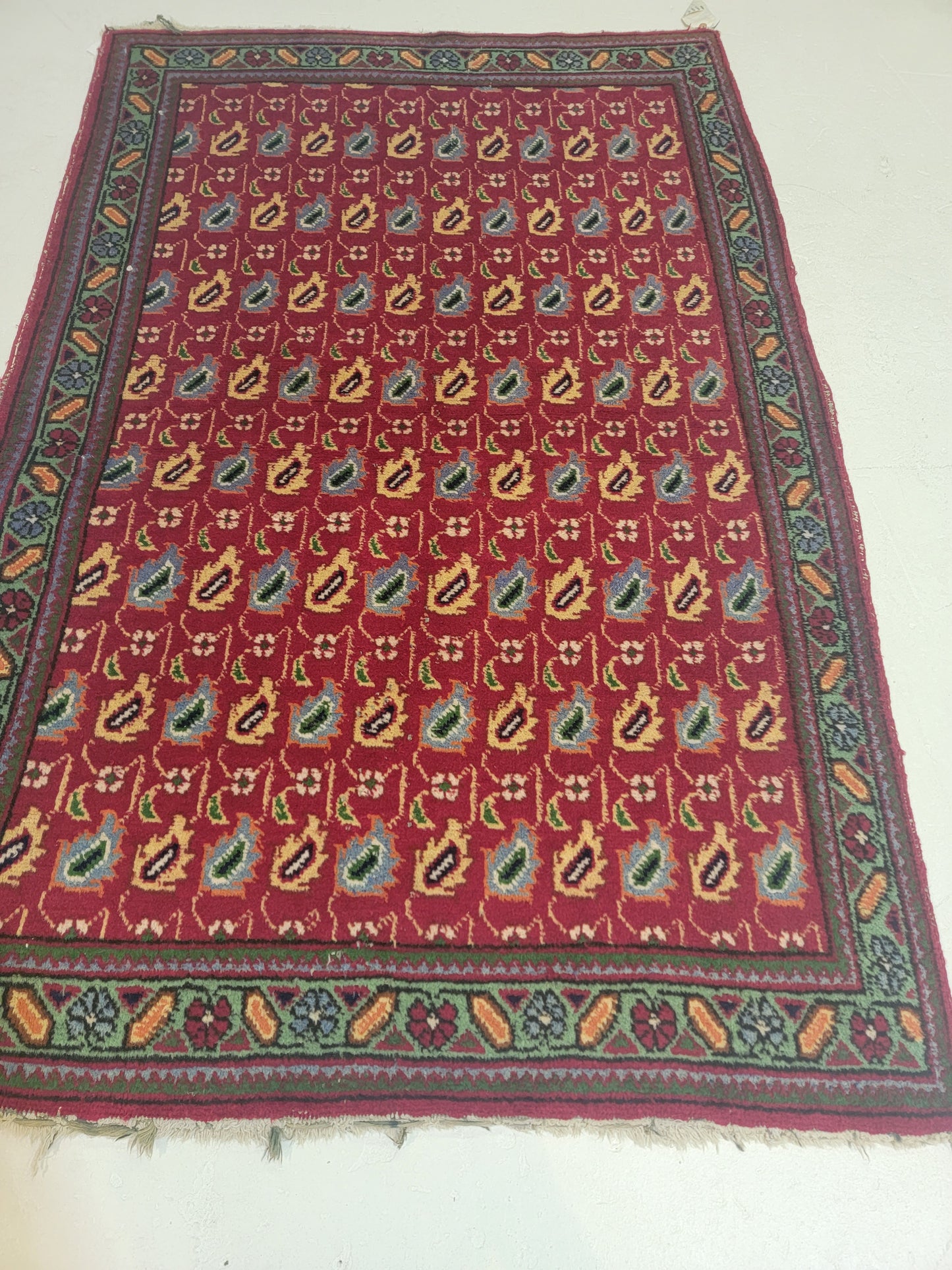 Hand-Knotted Wool Rug Tabriz 3'2" x 4'9"