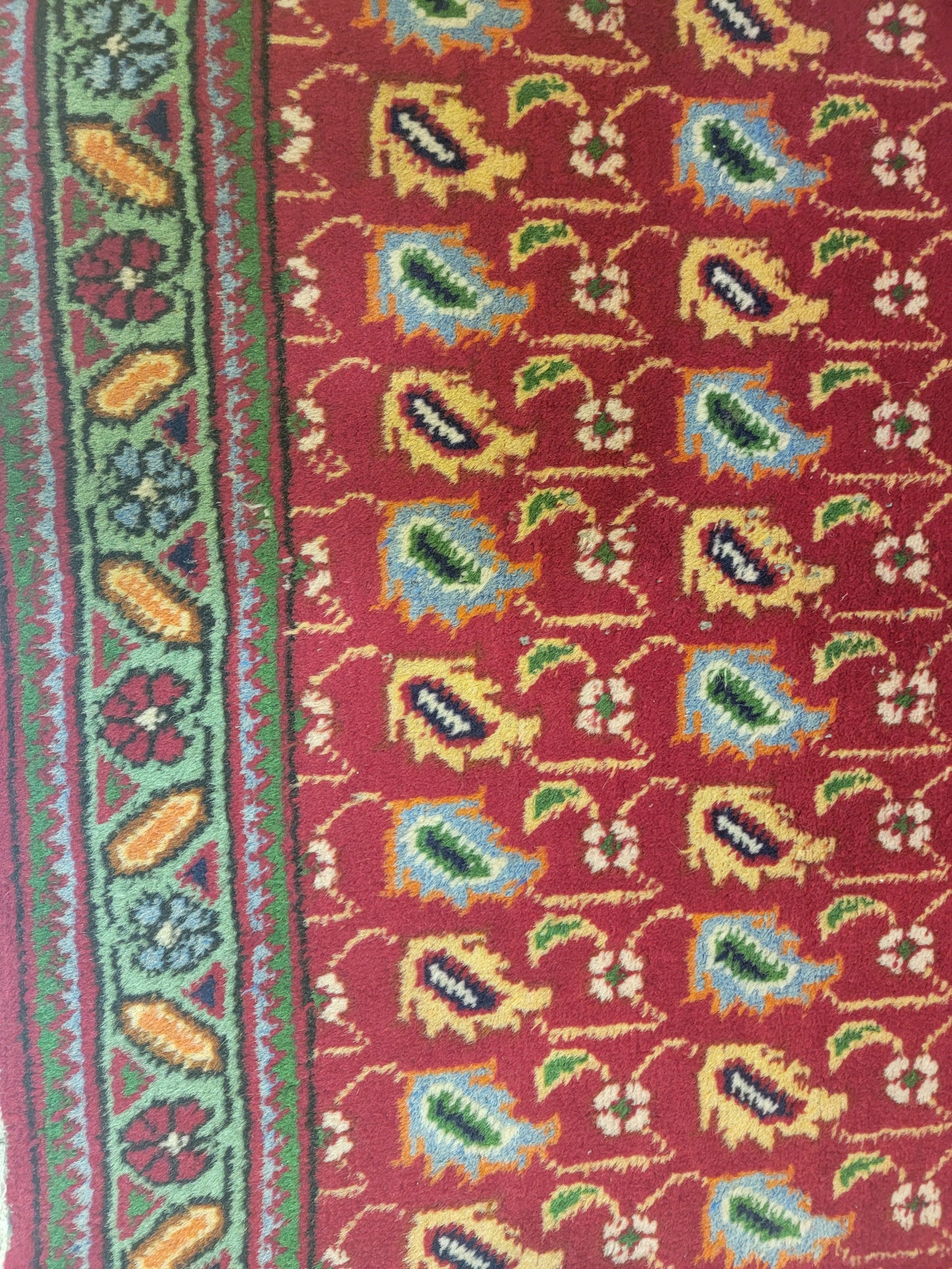 Hand-Knotted Wool Rug Tabriz 3'2" x 4'9"