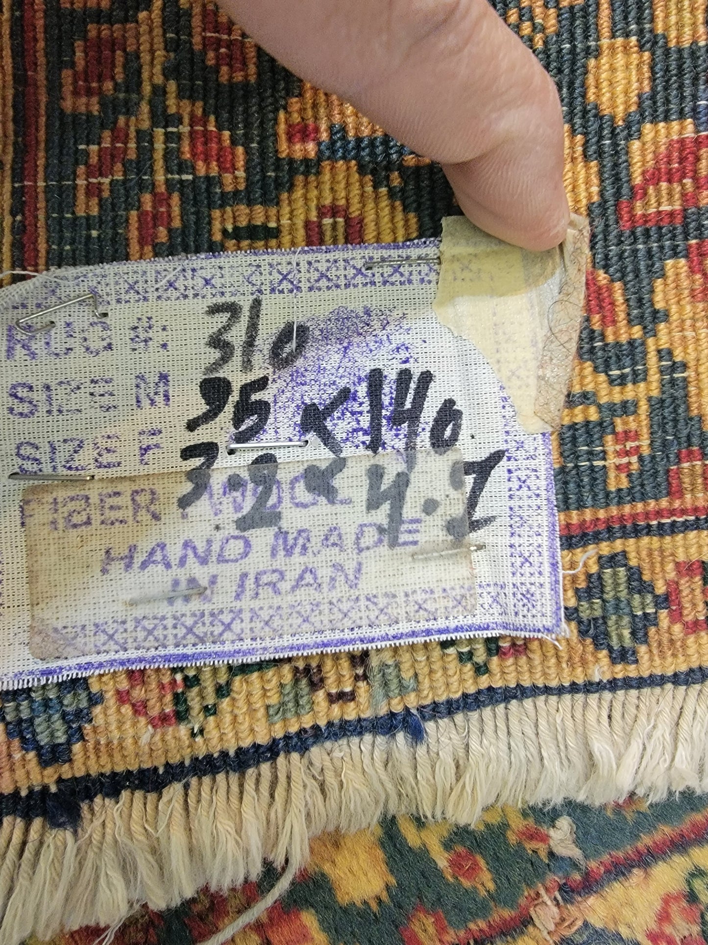 Hand-Knotted Wool Rug Kerman Rahvar